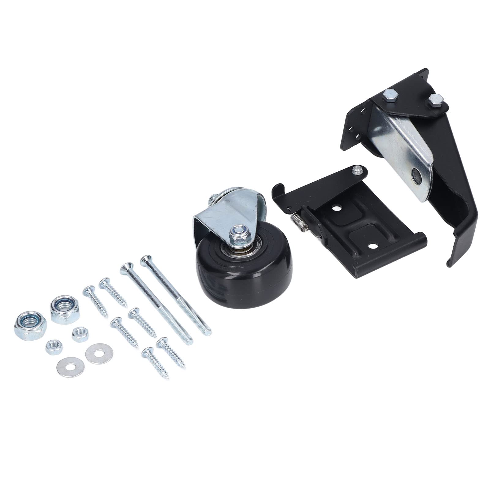 360° Swivel Caster Wheels - Heavy Duty Polypropylene Rollers with Heat Resistance, Quiet Non-Marking Wheels & Mounting Plate for Furniture, Cabinets, Office Chairs and Industrial Equipment