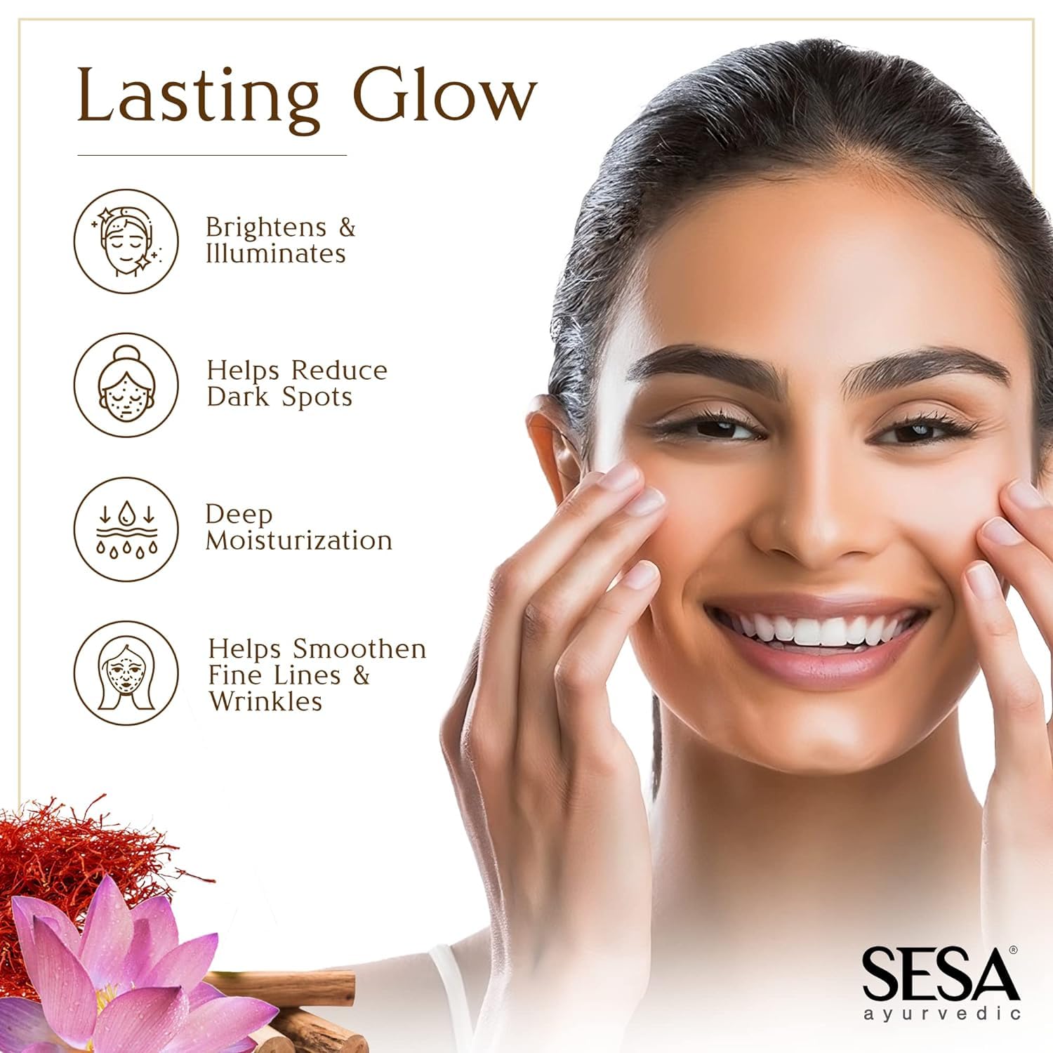 **SESA Kumkumadi Face Oil 15ml – 100% Pure Kumkumadi Tailam for Radiant, Glowing Skin | Repairs Dull & Damaged Skin | Deep Moisturization | Dermatologically Tested | All Skin Types | Perfect for Nighttime Skincare & Anti-Aging Routine**