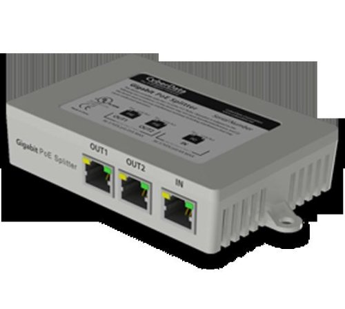 Cyberdata 2 Port Gigabit PoE Switch - Power Over Ethernet Network Switch for IP Cameras, VoIP Phones & IoT Devices | Perfect for Home & Office Networking