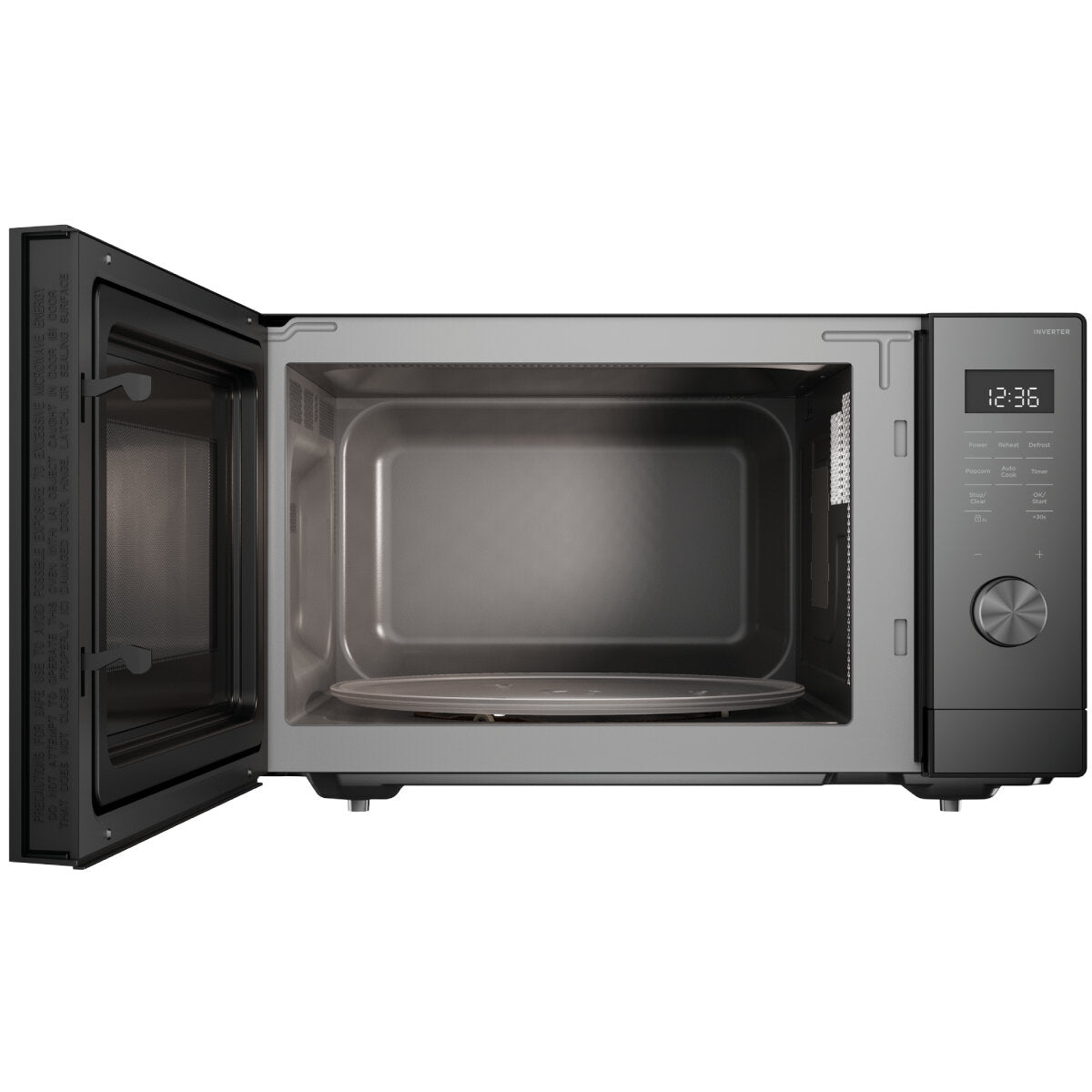 Westinghouse 45L 1100W Dark Grey Countertop Microwave Oven WMF4505GA - Perfect for Small Kitchens, Dorms & Office Break Rooms