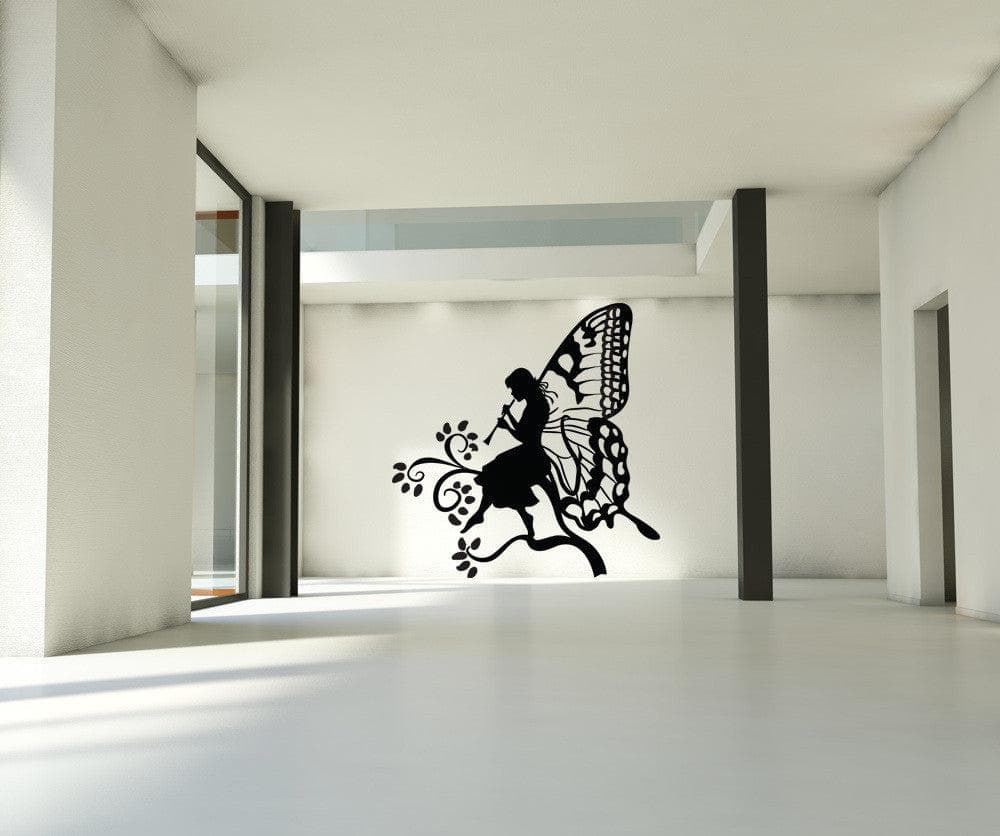 Butterfly Fairy Vinyl Wall Decal Sticker - Removable Home Decor for Kids Room, Nursery, Bedroom - #OS_DC230
