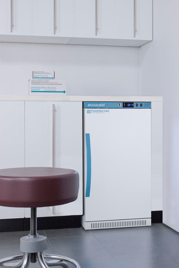 Accucold 2.83 Cu.Ft. Medical Vaccine Refrigerator with ADA Compliant Height - Perfect for Clinics, Pharmacies & Vaccine Storage (Model ARS32PVBIADADL2B)
