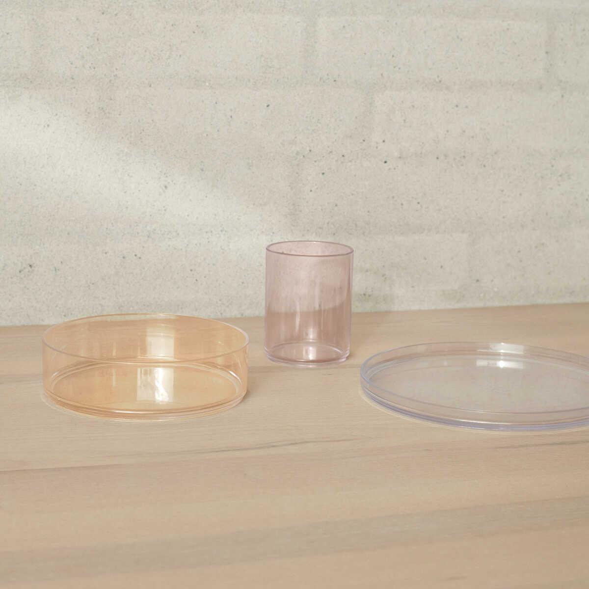 LIEWOOD Uma Plate Set of 2 - Elegant Dusty Raspberry Ceramic Dinner Plates for Everyday Dining & Entertaining