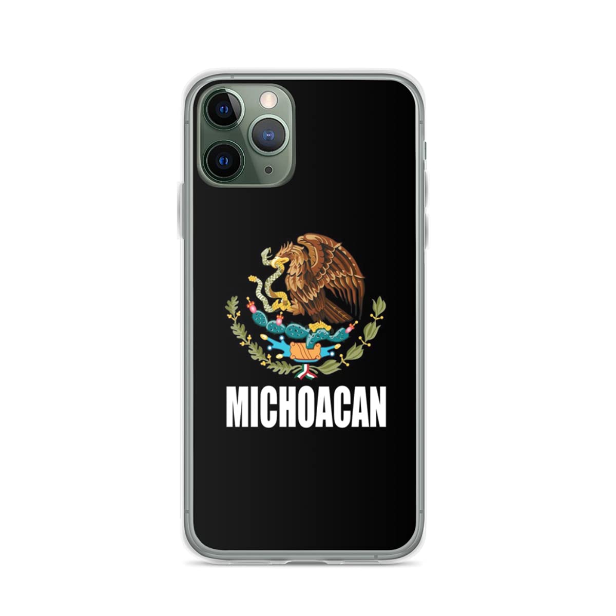 Michoacan Mexican State Eagle Escudo Phone Case - Compatible with iPhone 13/12/11/X/Xs/Xr/8/7/6/6s/Mini/Pro/Max/Plus & Samsung Galaxy Note/S9/S10/S20/Ultra/Plus - Durable Protective Cover for Everyday Use & Travel