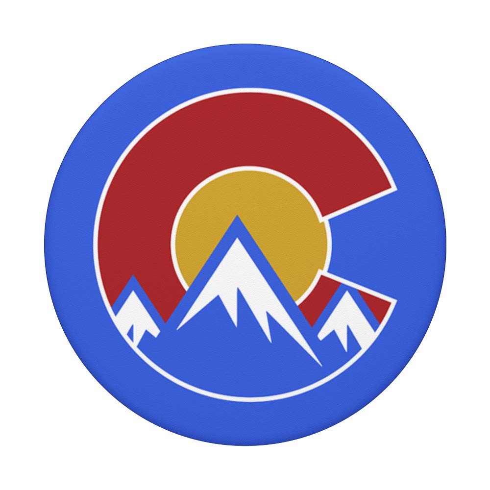 Custom Colorado Rocky Mountain Logo PopSockets Swappable Phone Grip - Durable & Reusable Phone Stand for iPhone, Samsung & Tablets - Perfect for Hiking, Travel & Everyday Use