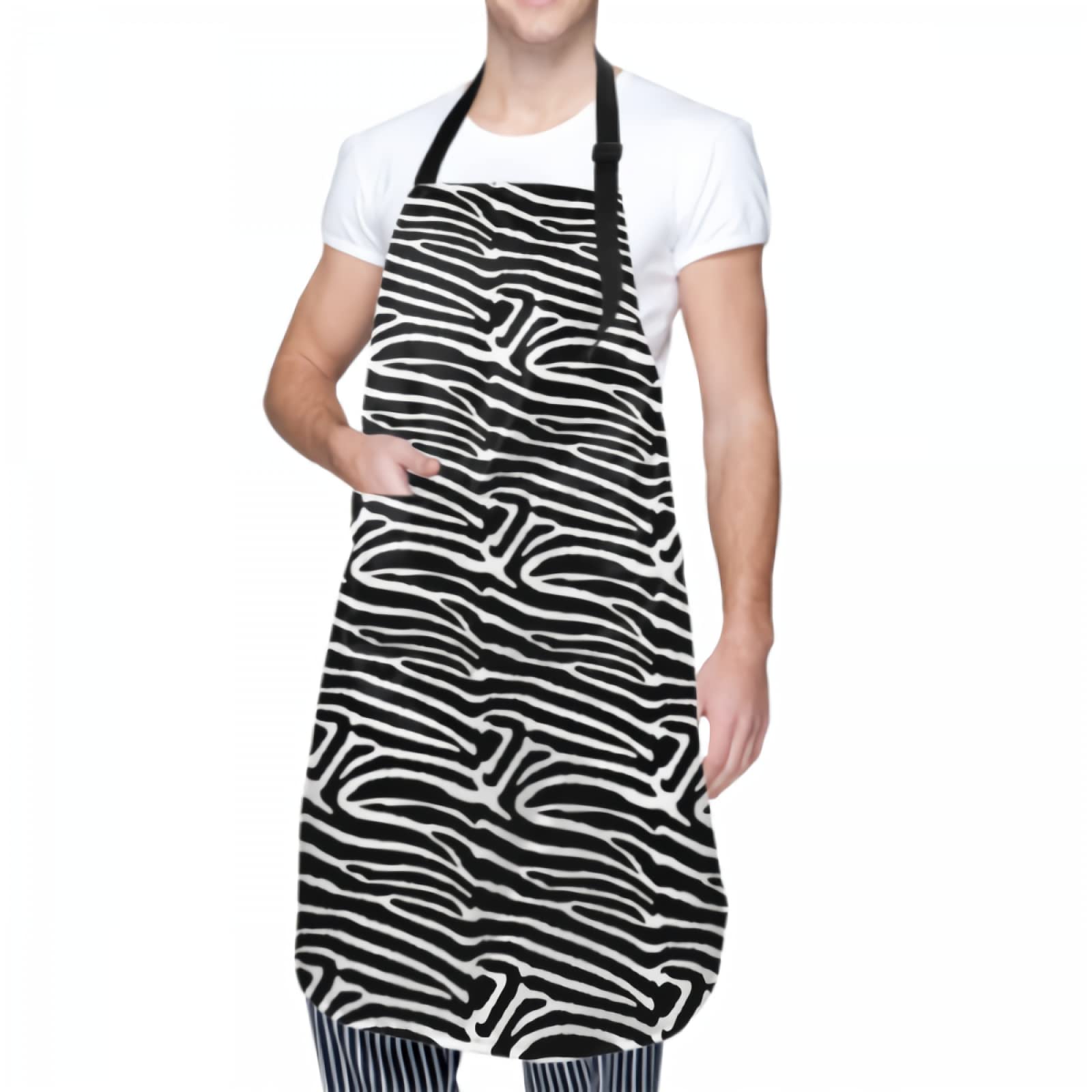 Waterproof Adjustable Bib Apron with 2 Pockets - Durable Kitchen Cooking Apron for BBQ, Baking & Grilling - Perfect for Chefs, Home Cooks & Outdoor Cooking