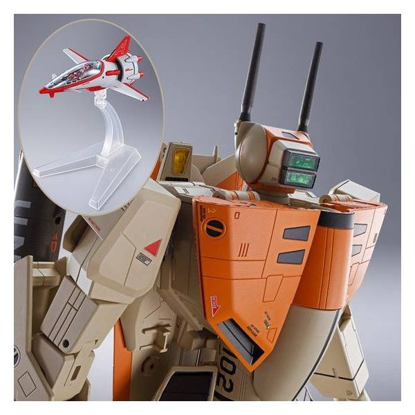 Bandai DX Chogokin Macross Robotech VF-1D Valkyrie & Fan Racer Action Figure - Collectible Anime Robot Toy for Display & Play - Perfect for Anime Fans & Model Collectors