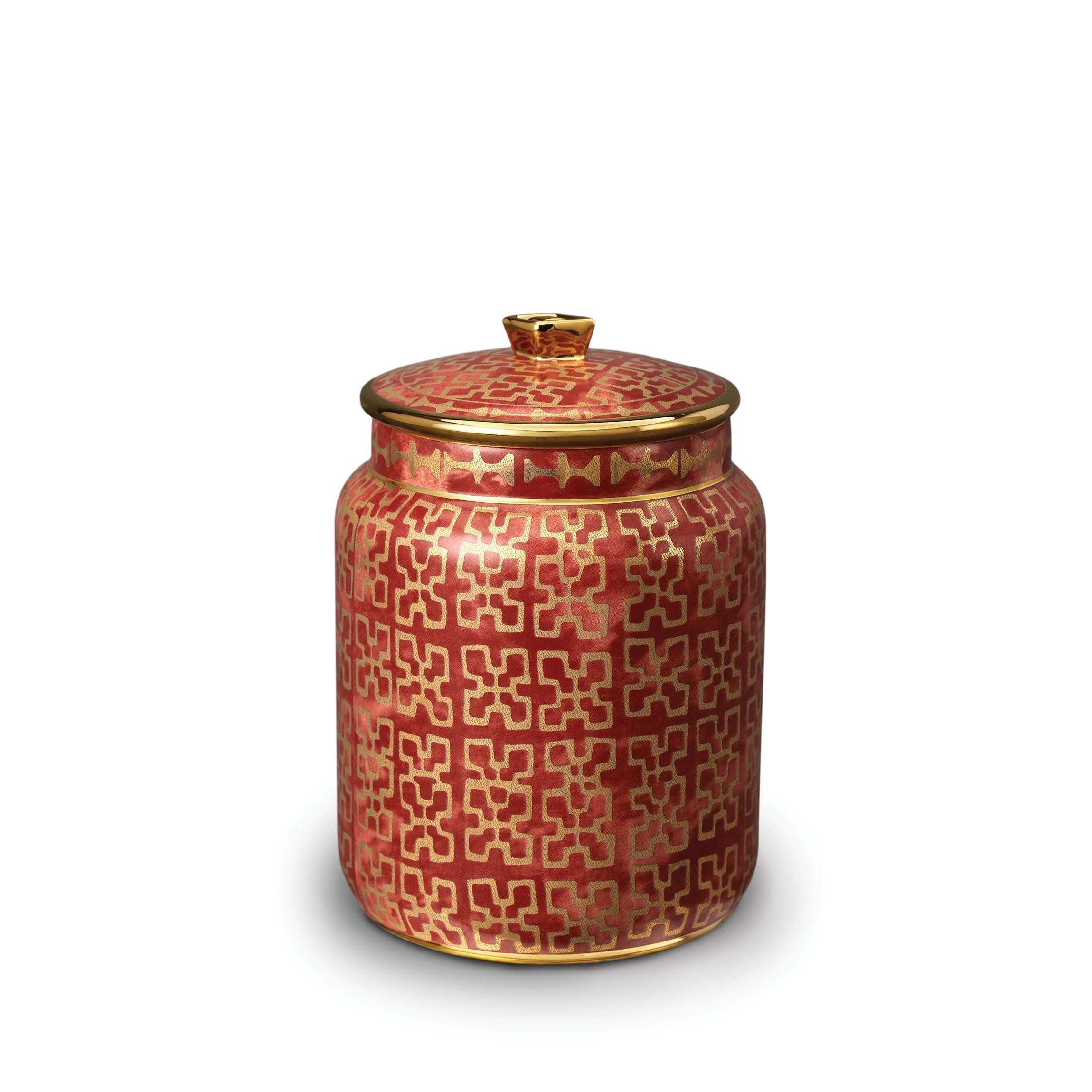 Fortuny Ashanti Small Canister - Elegant Home Storage Solution for Kitchen, Bathroom & Office Organization
