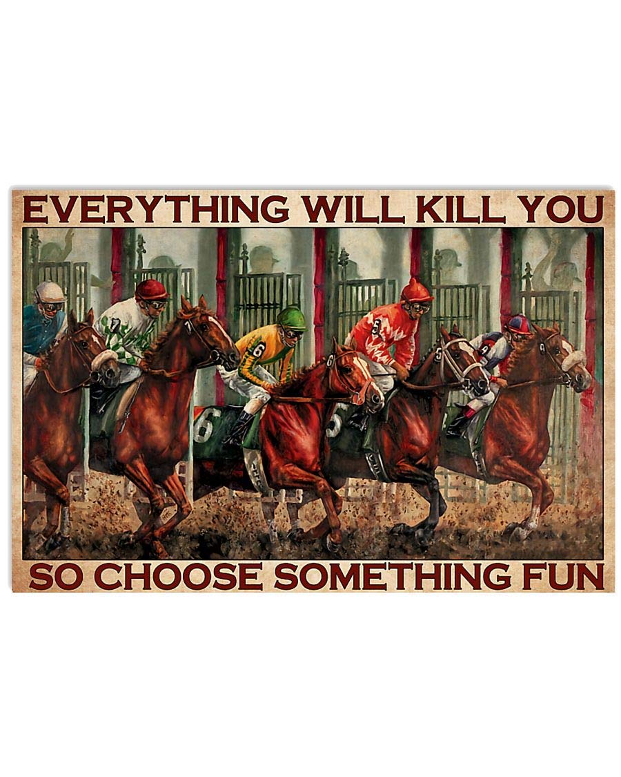 300 Piece Horse Racing Jigsaw Puzzle for Adults & Kids - Fun Educational Toy, Brain Teaser Game, Unique Gift Idea for Family Game Night & Party Activities