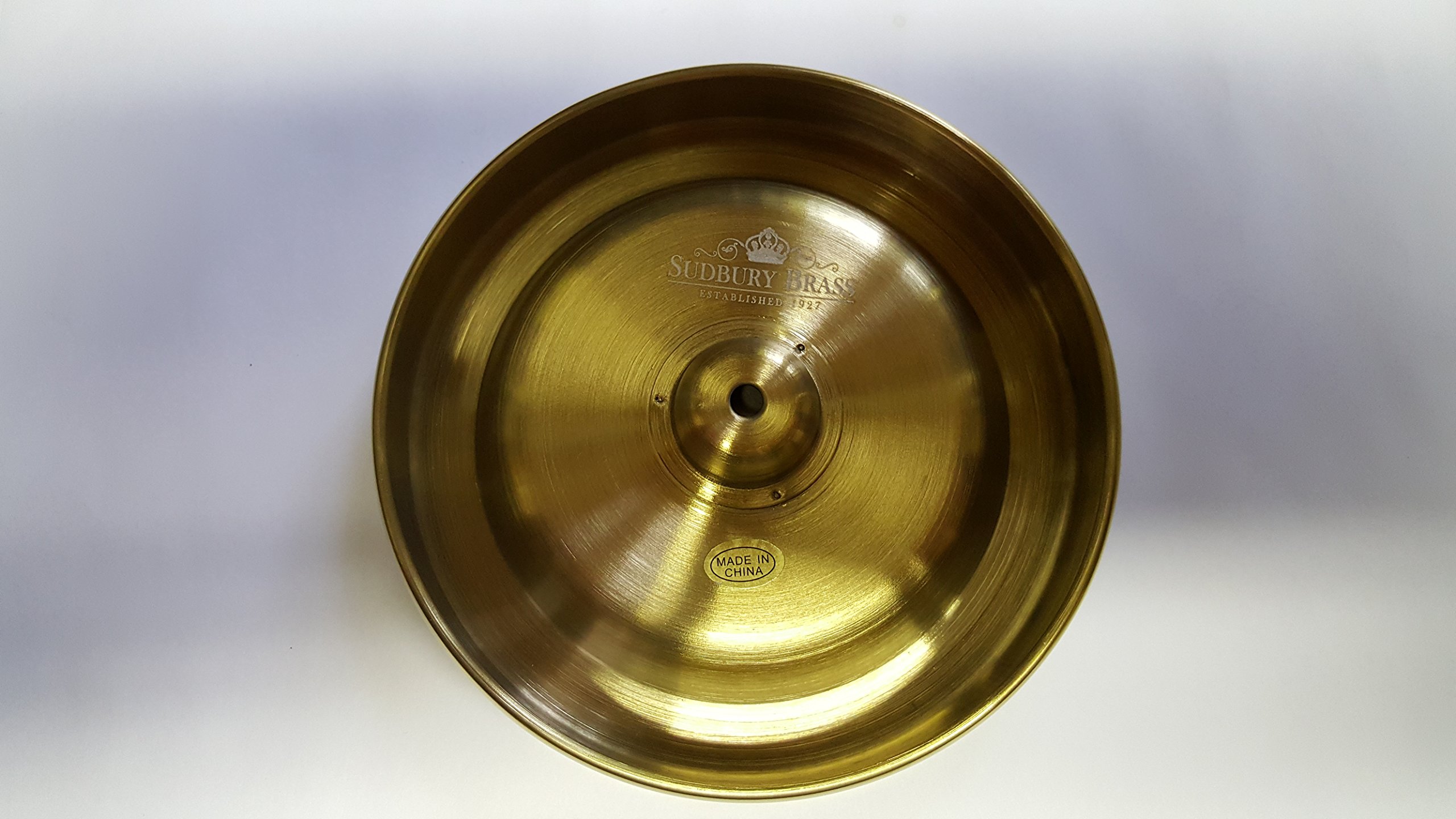 Christian Communion Bread Tray - Brass Plate for Church Services, Holy Eucharist, and Religious Ceremonies