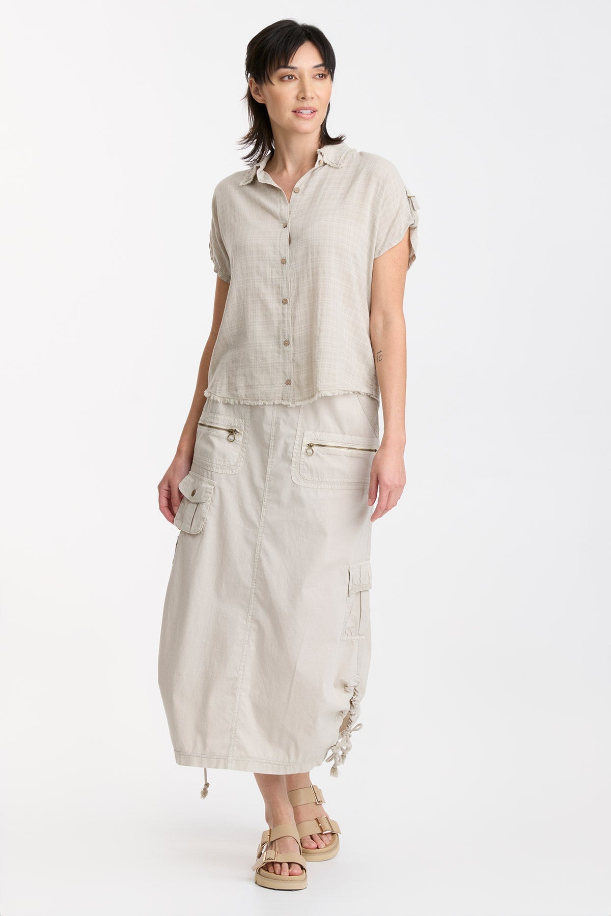Stylish Ninette Button Up Top for Women - Casual & Office Blouse - Perfect for Work, Dates & Everyday Wear