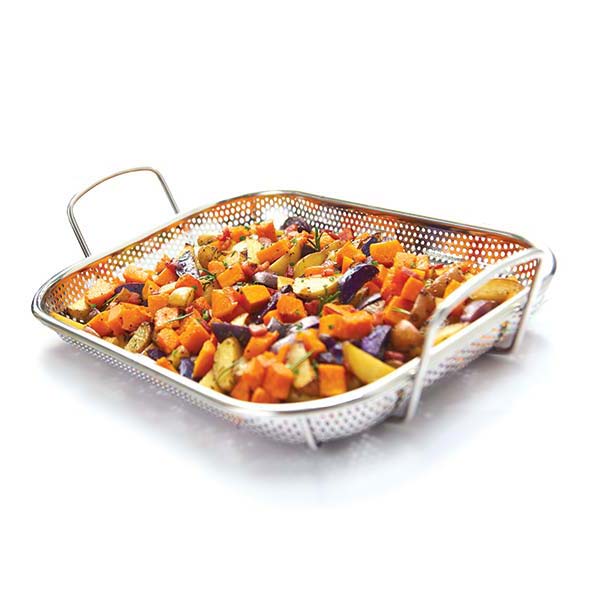 Broil King 14 x 10.25 Inch Stainless Steel Roaster Basket - Perfect for Grilling, Baking & Roasting Vegetables, Meat & Seafood - Model 69819