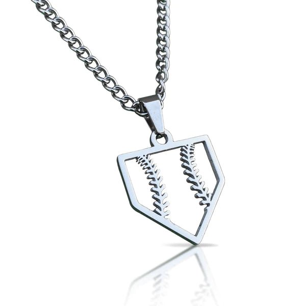 Stunning Home Plate Pendant Necklace for Women - Baseball Jewelry Gift for Players & Fans - Perfect for Games, Dates & Everyday Wear