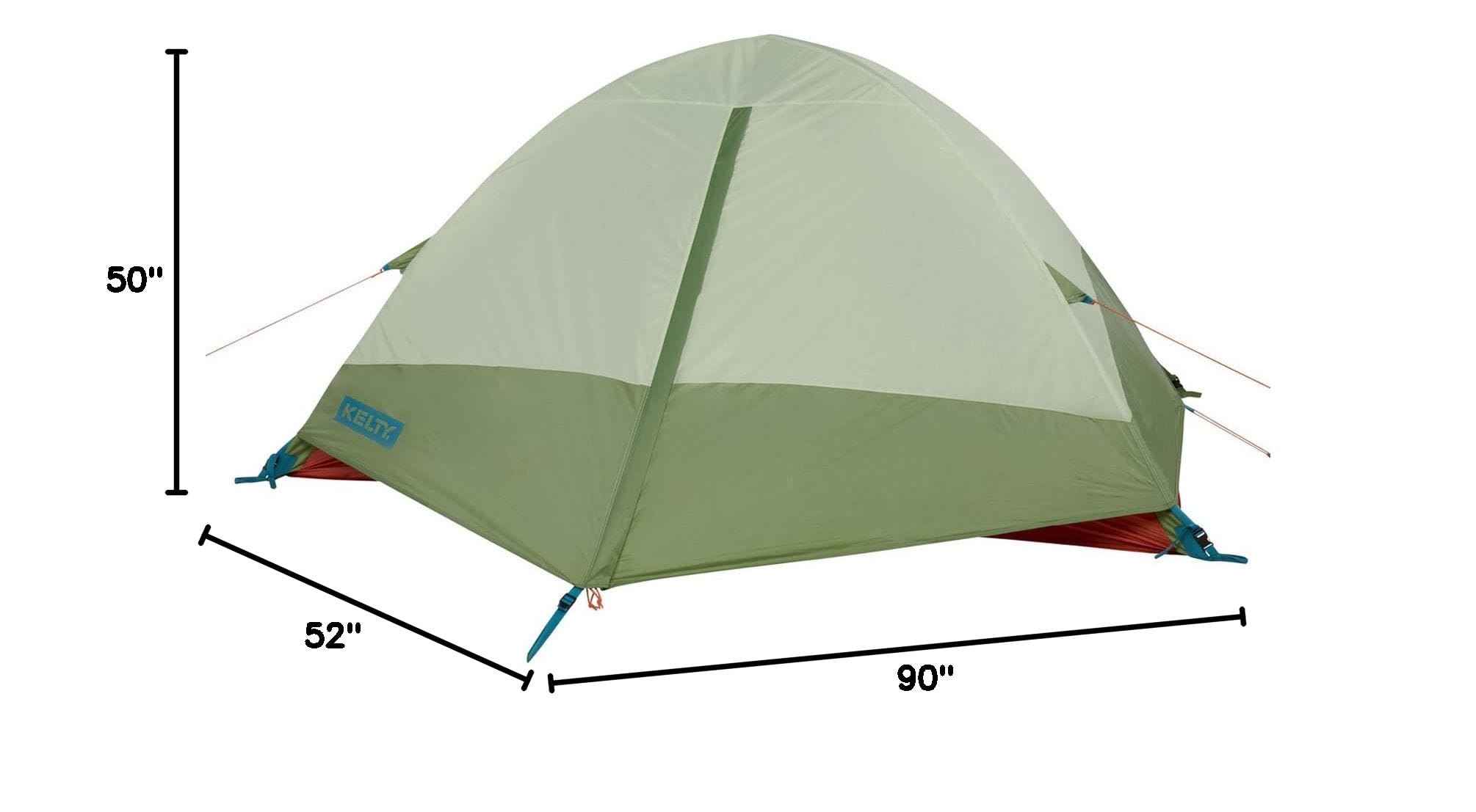 Kelty Discovery Trail Backpacking Tent - Lightweight 2-Person Camping Tent with Aluminum Poles | Easy Setup Single Door & Vestibule | Includes Stuff Sack | Perfect for Hiking, Backpacking & Outdoor Adventures