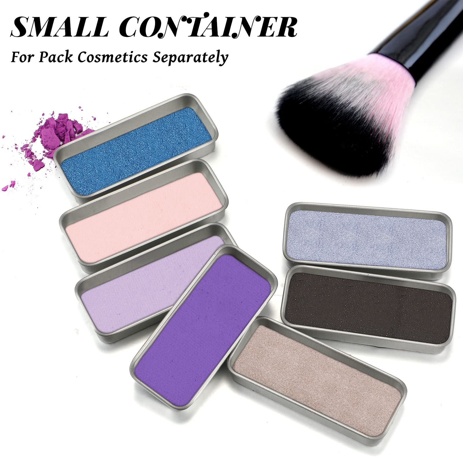 40 Pcs Small Slide Top Tin Containers - 3.15