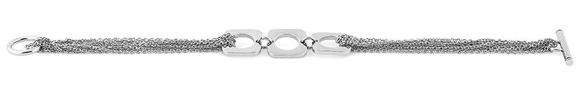 Stainless Steel Squircle Link Chain Bracelet for Women - Elegant & Durable Jewelry for Everyday Wear, Parties & Gifts