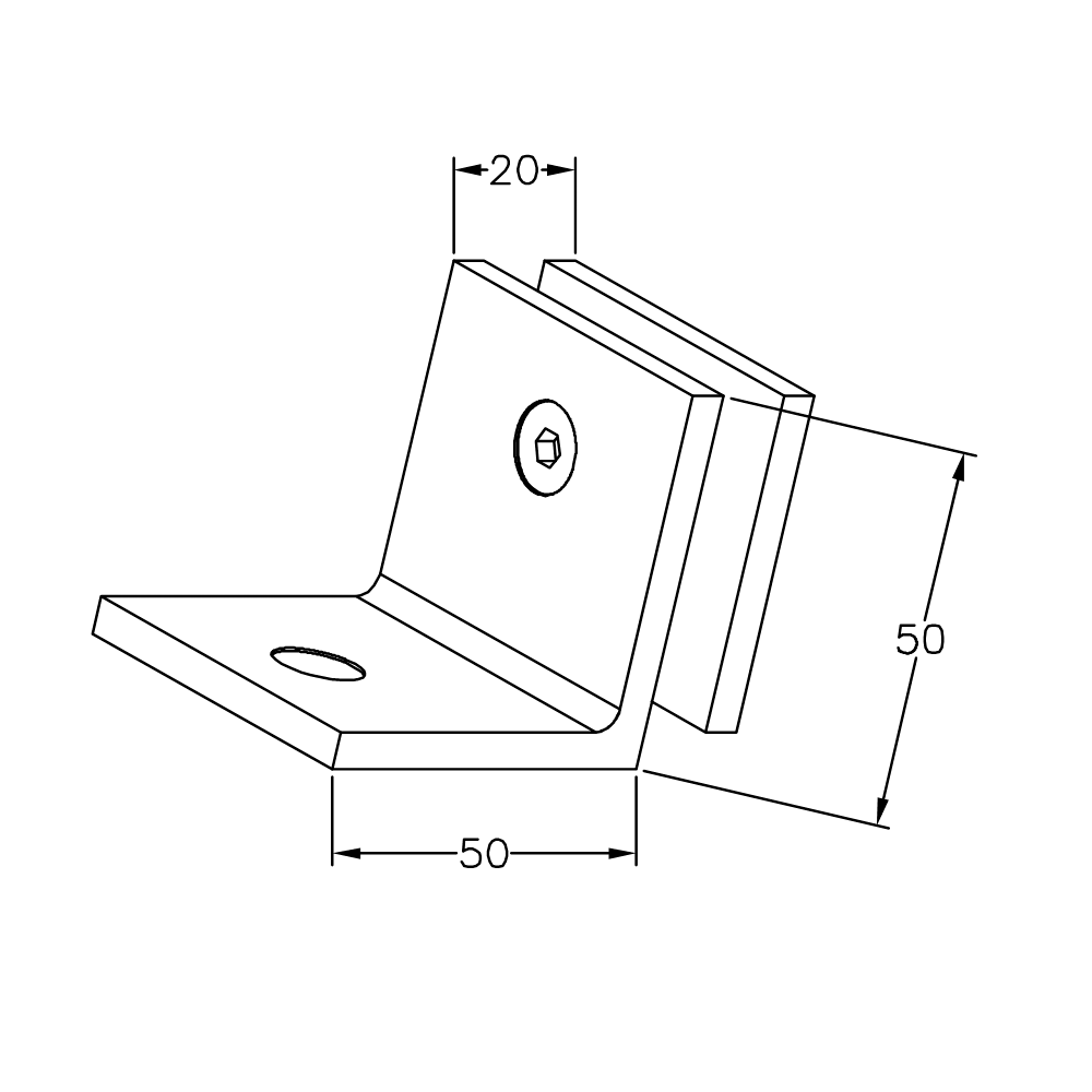Frameless Shower Glass Bracket - 90 Degree Square Glass to Wall Mount in Pearl White | Durable Bathroom Hardware for Modern Walk-In Showers