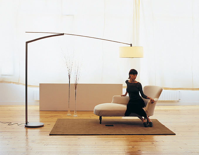 Modern Balance Floor Lamp - Adjustable LED Standing Light for Living Room, Bedroom & Office - Warm White/Cool White Dimmable Reading Light with Remote Control - Perfect for Relaxing, Working & Decorating