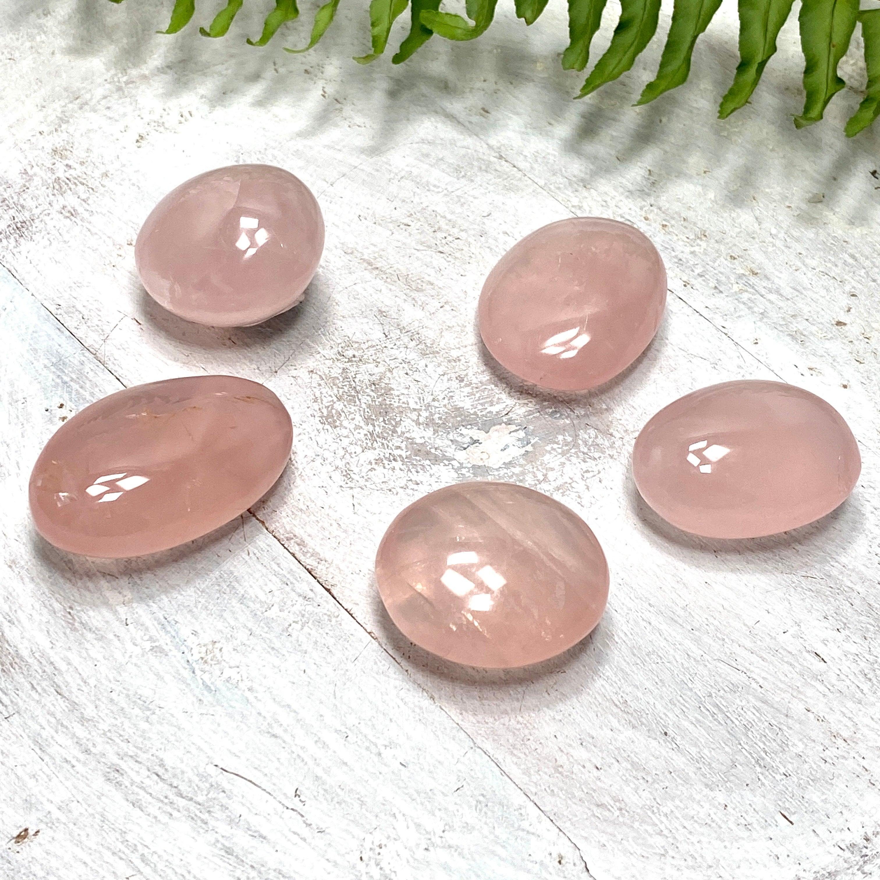 Rose Quartz Palm Stone - Natural Healing Crystal for Stress Relief & Emotional Balance | Perfect for Meditation, Reiki, and Home Decor