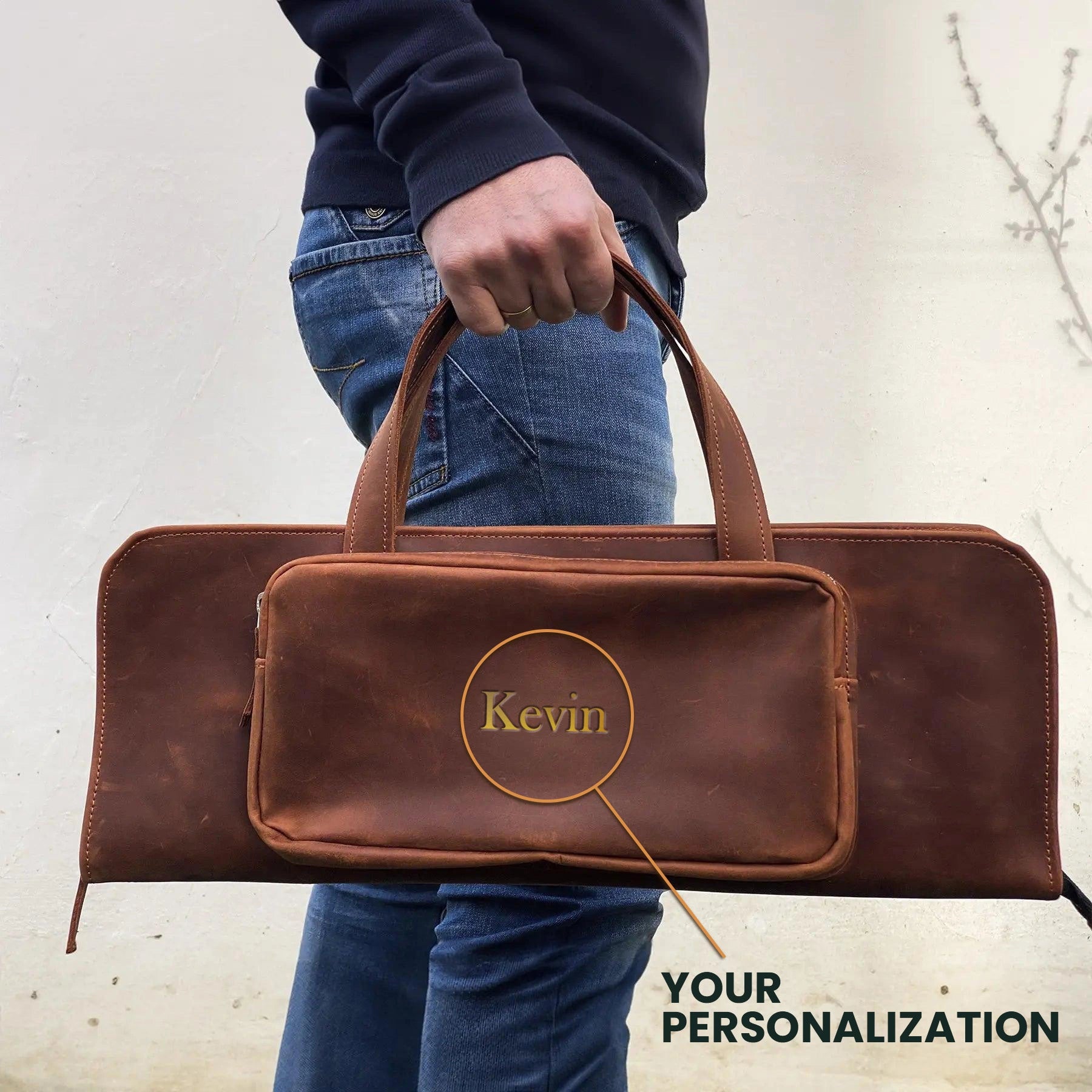 Premium Leather Drumstick Bag for Drummers - Durable & Stylish Stick Holder for Gigging, Practice & Travel