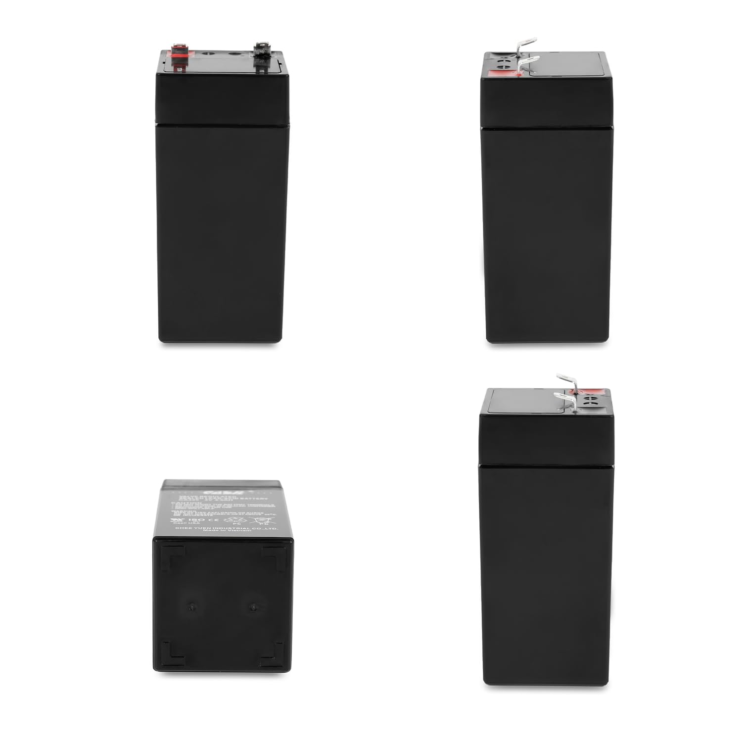 Casil 4V 4.5Ah AGM Rechargeable Solar Battery for Fi-Shock SS-440 & Zareba 2 Mile Electric Fence Charger - Perfect for Farm, Ranch & Livestock Fencing Systems