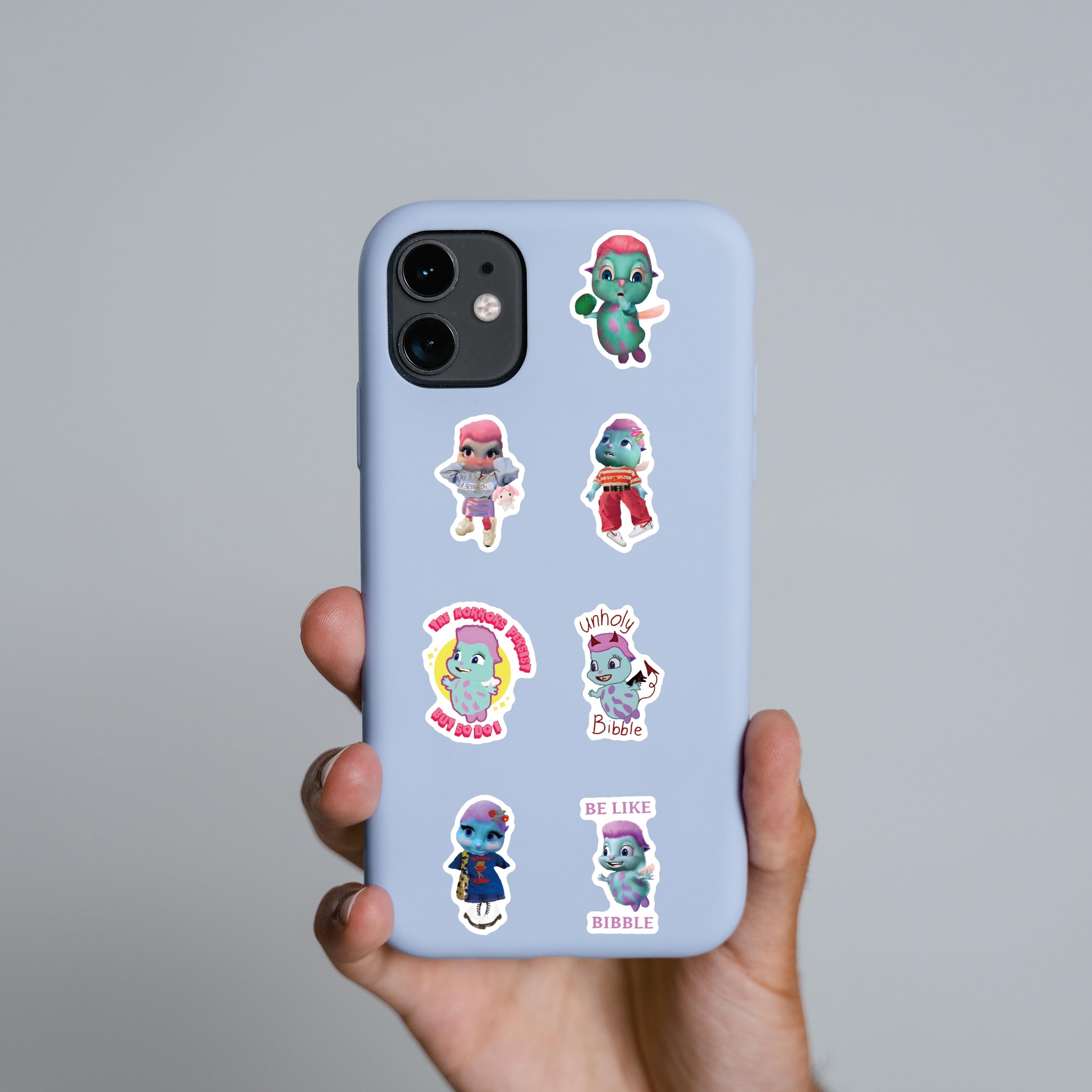 61Pcs Aesthetic Cartoon Stickers Pack - Waterproof Vinyl Decals for Water Bottles, Laptops, Phones, Skateboards | Halloween Decorations, Journaling Supplies, Cute Gifts for Kids, Teens & Adults - Perfect for DIY Crafts, School Projects & Party Favors