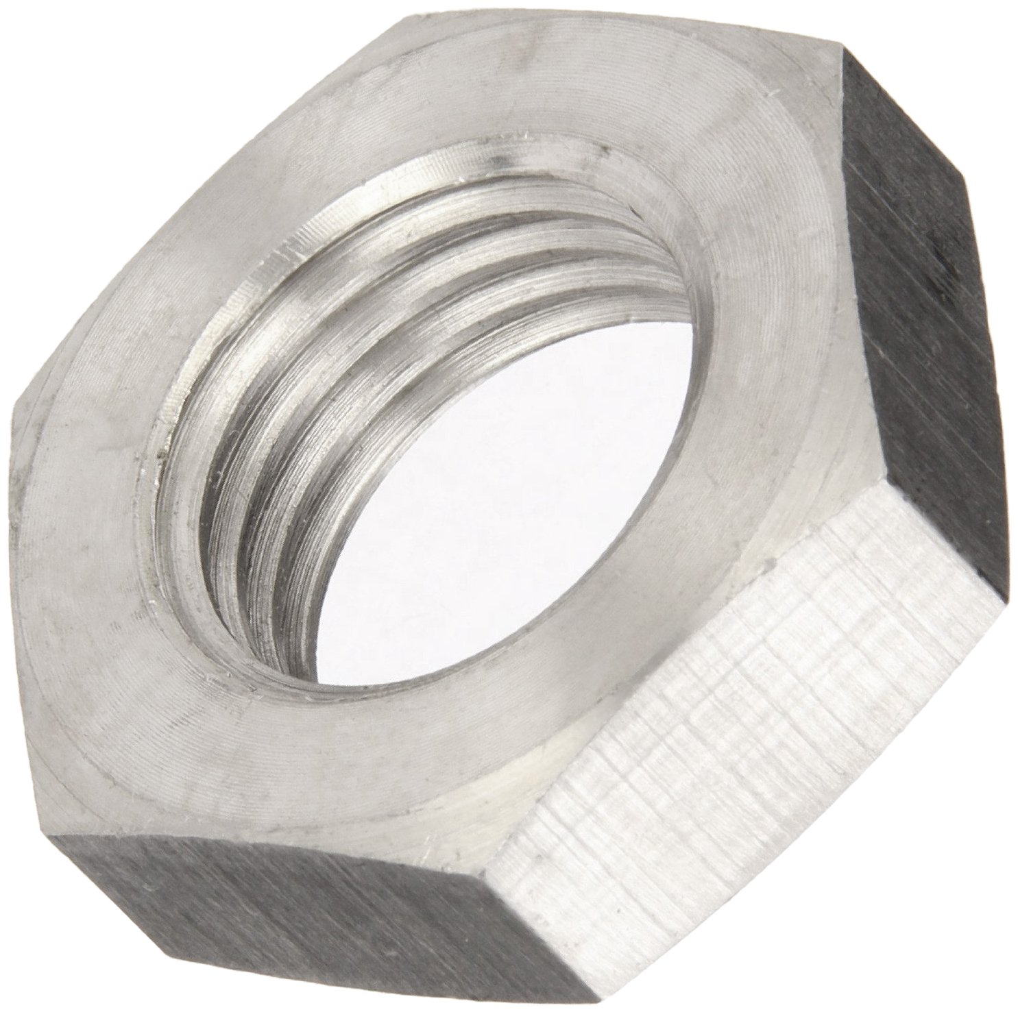 Small Parts 18-8 Stainless Steel Hex Nut, Plain Finish, DIN 934, M20-1.5 Thread, 30mm Width, 16mm Thick - Ideal for Industrial Machinery and Construction Projects