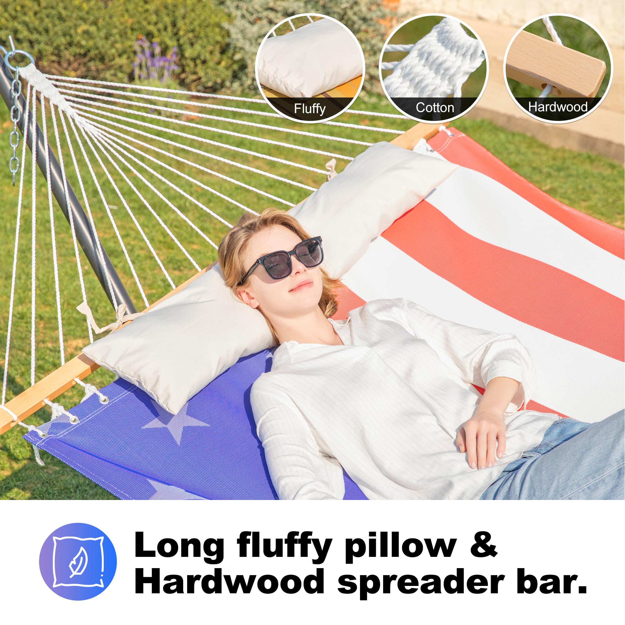 **Heavy Duty 2-Person Waterproof Hammock with Stand – 55