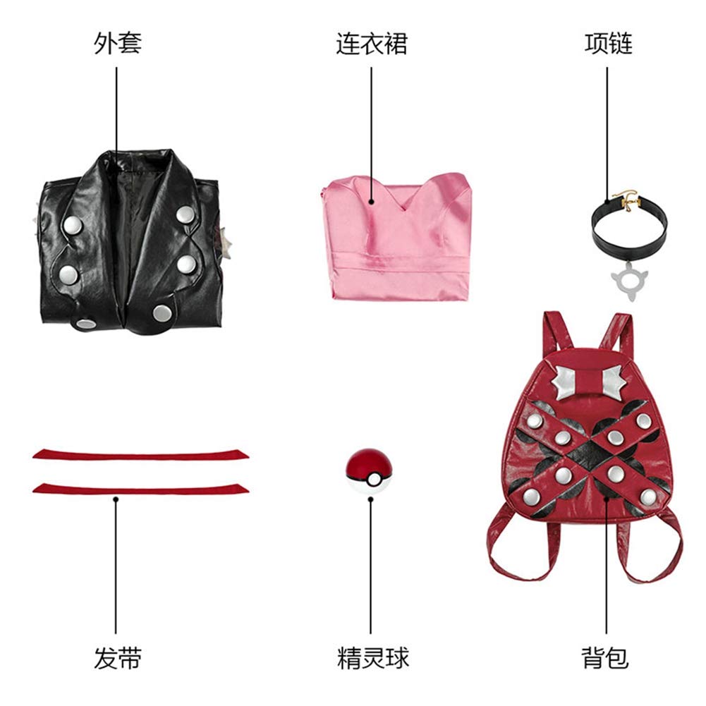 Anime Marnie Cosplay Costume Full Set - Leather Jacket & Bag for Halloween, New Year Party, Comic Con & Cosplay Events | Perfect for Anime Fans & Costume Performances