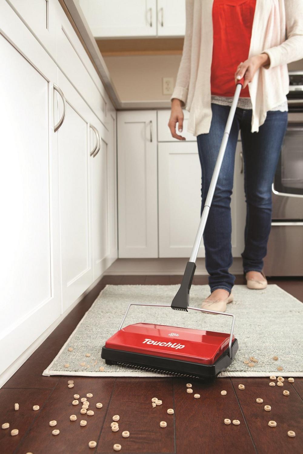 Simpli Sweep Push Broom - Heavy Duty Outdoor & Indoor Floor Sweeper for Hardwood, Tile & Concrete - Perfect for Garages, Patios & Driveways