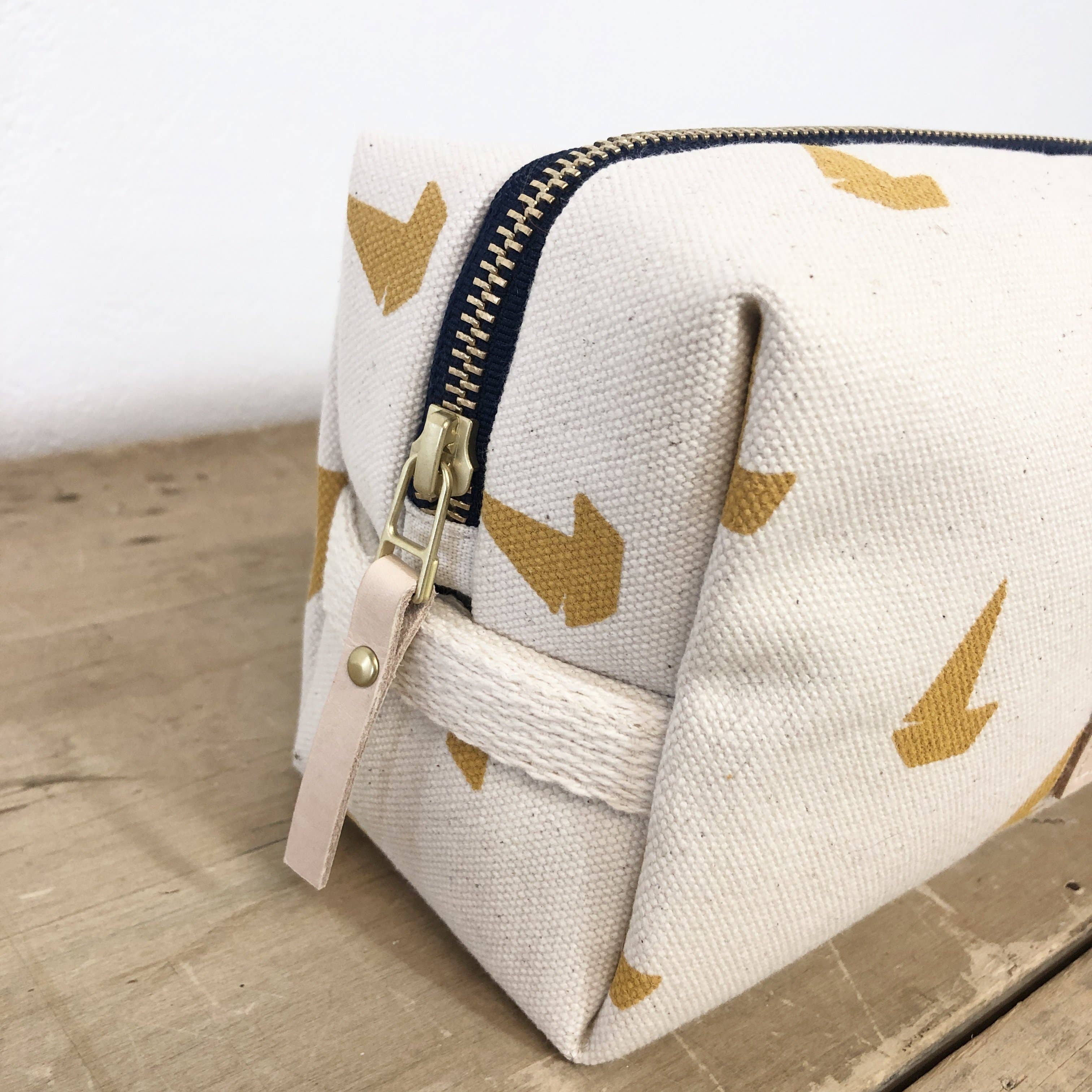 Erin Flett Yolk Sailboats Dopp Kit - Waterproof Travel Toiletry Bag for Men & Women - Perfect for Camping, Gym, Beach Trips & Weekend Getaways