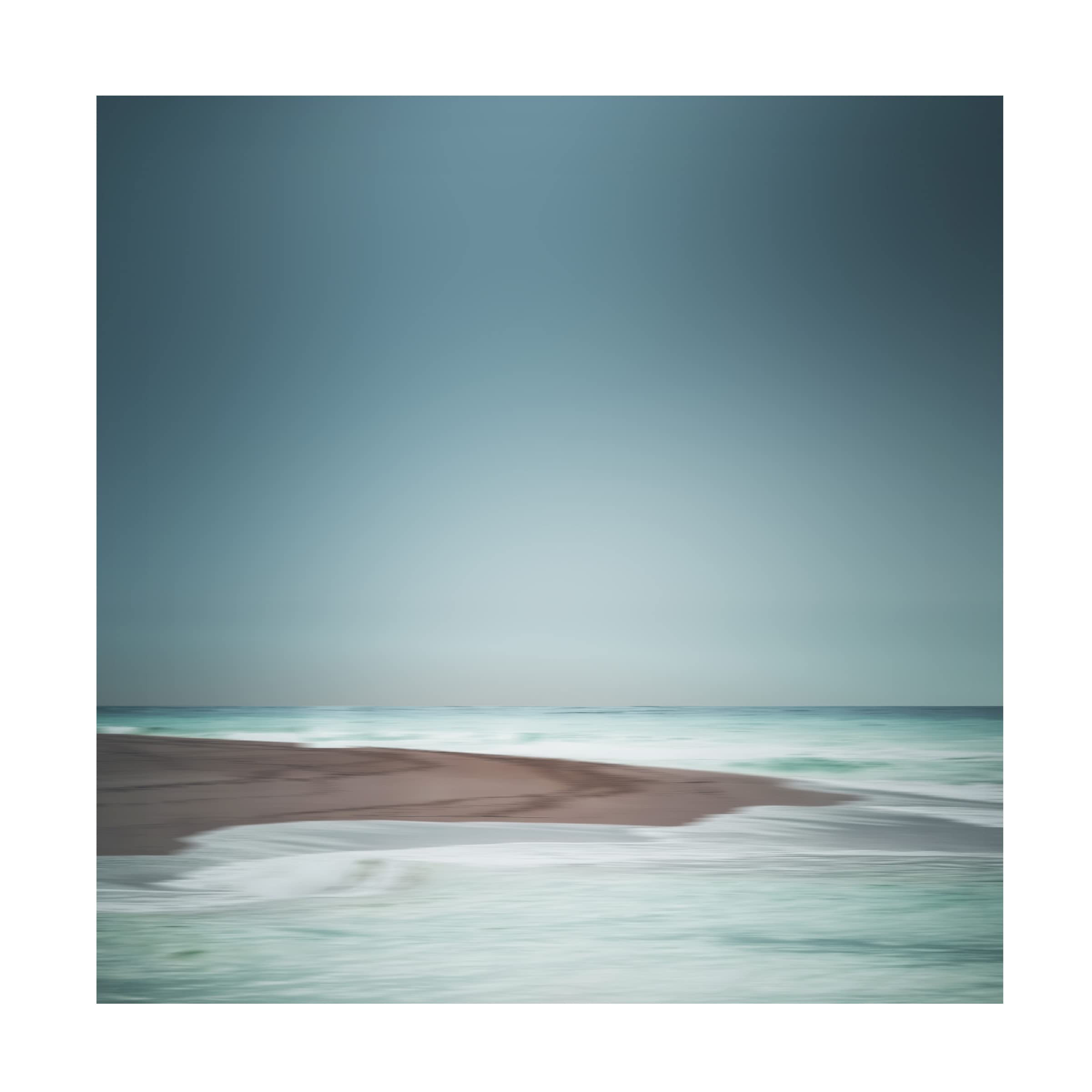 Trademark Fine Art 'Coast' Canvas Wall Art by Renate Wasinger - Seascape Painting for Beach House Decor, Living Room & Office Wall Decor