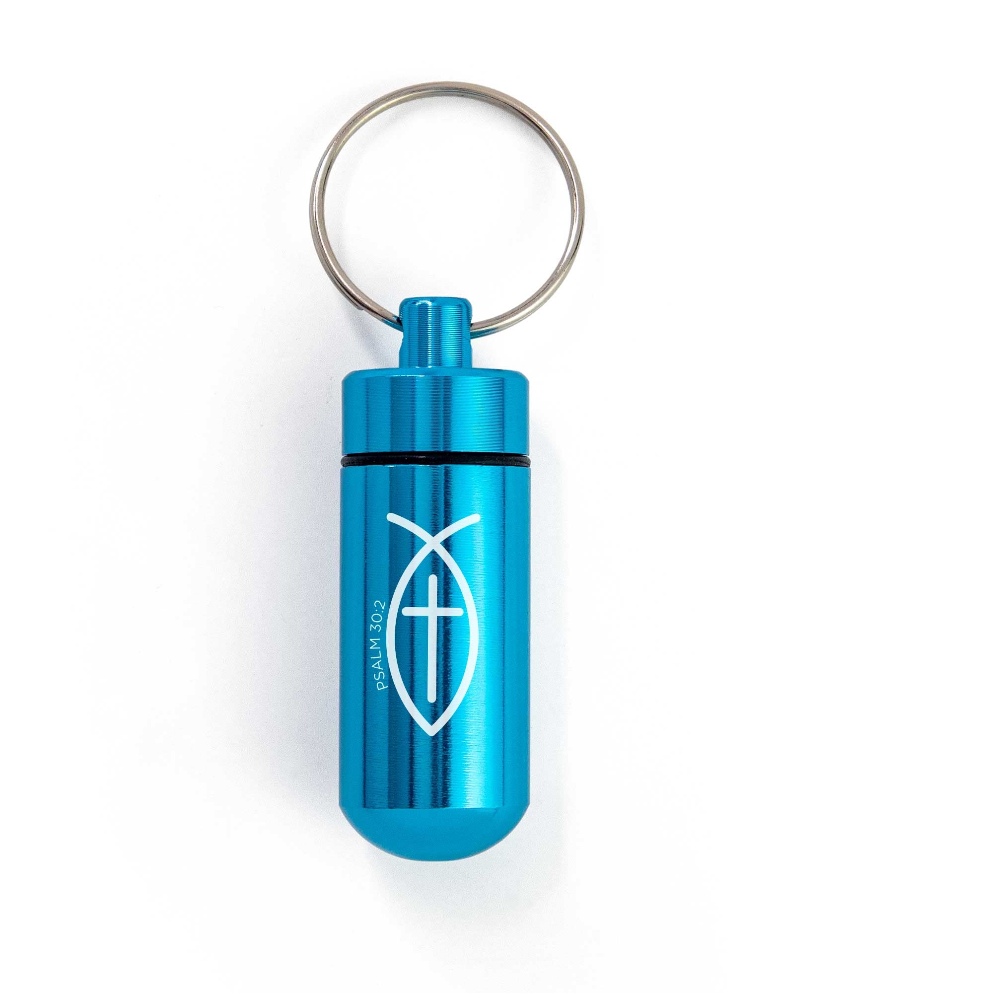 Waterproof Metal Pill Case Keychain - Travel Medicine Storage for Daily Use