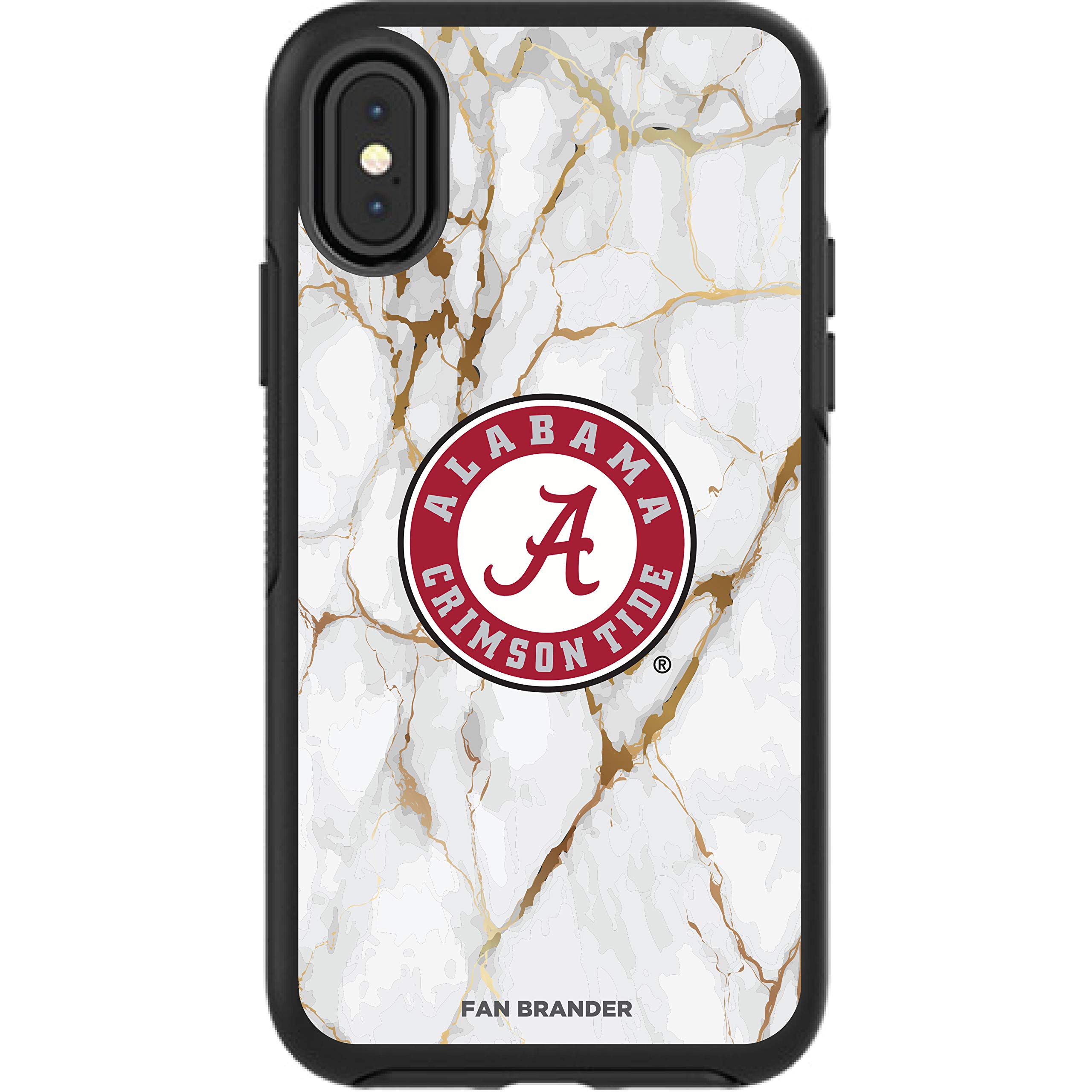NCAA OtterBox Symmetry White Marble Phone Case Compatible with Apple iPhone - Durable Protection with Stylish Design for Everyday Use & Sports Fans