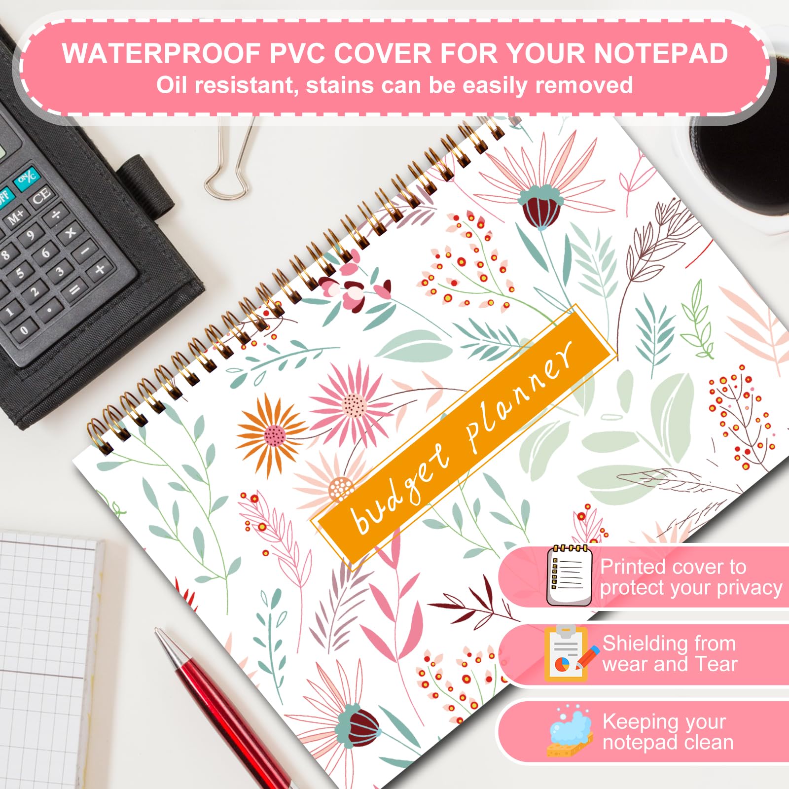 2024-2025 Undated Budget Planner - 50 Sheets Monthly Bill Organizer with 4 Sheet Stickers & Debt Repayment Tracker | Financial Planning Notebook for Money Management | Perfect for Home Budgeting, Personal Finance & Bill Organization