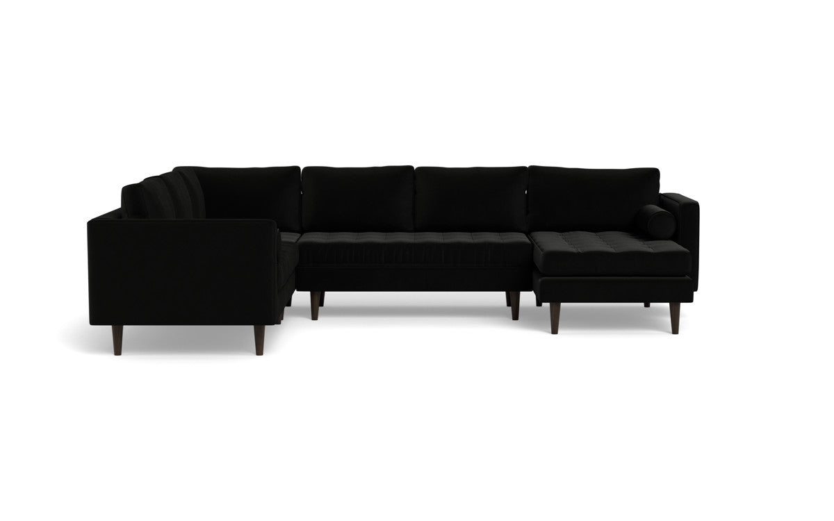 Ladybird 133 Corner Sectional Sofa with Right Chaise Lounge - Modern L-Shaped Couch for Living Room, Family Room & Home Theater
