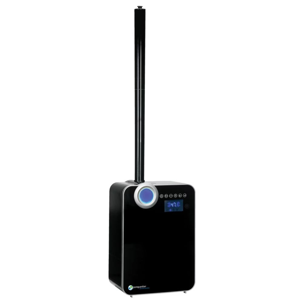 PURE GUARDIAN H8000BCA 120-Hour Smart Mist Ultrasonic Humidifier with Home Essentials Warranty - Perfect for Bedrooms, Offices & Dry Climate Homes