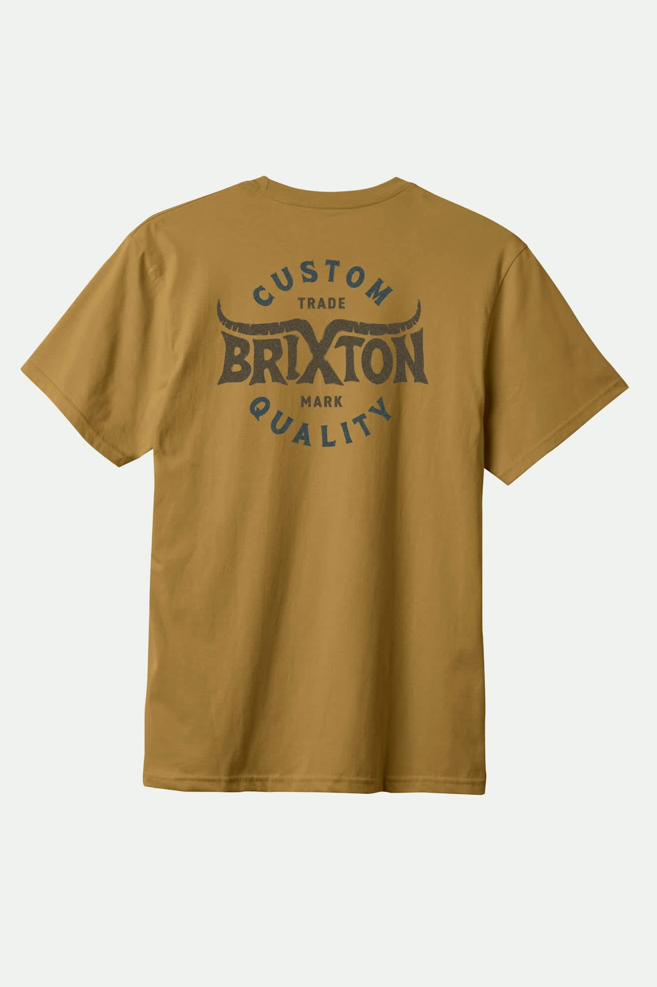Vintage Gibson Short Sleeve Standard T-Shirt in Dijon Worn Wash - Casual Cotton Tee for Men, Perfect for Everyday Wear & Music Festivals