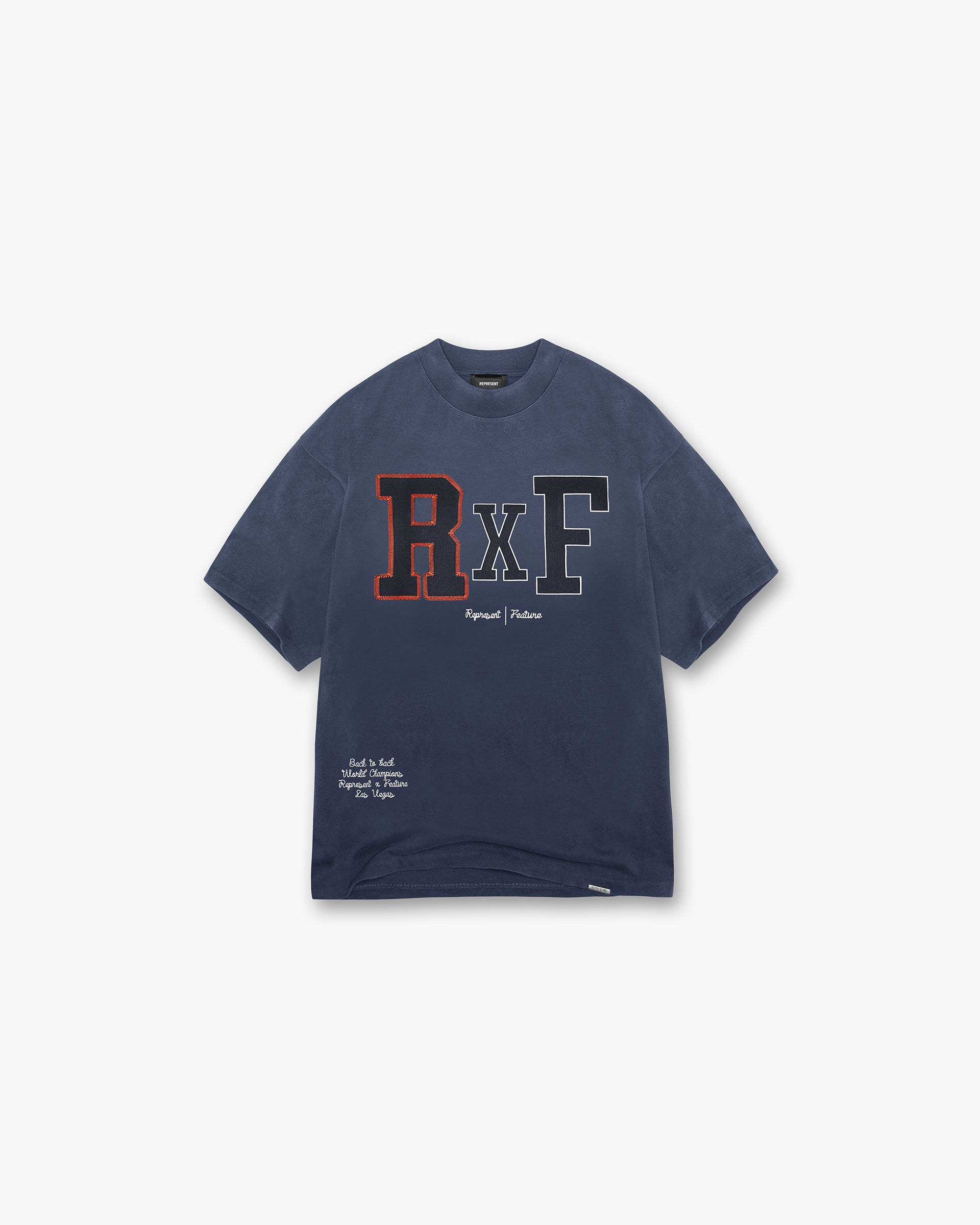 Represent X Feature Champions T-Shirt - Midnight Navy | Men's Graphic Tee for Casual Wear, Street Style & Everyday Outfits