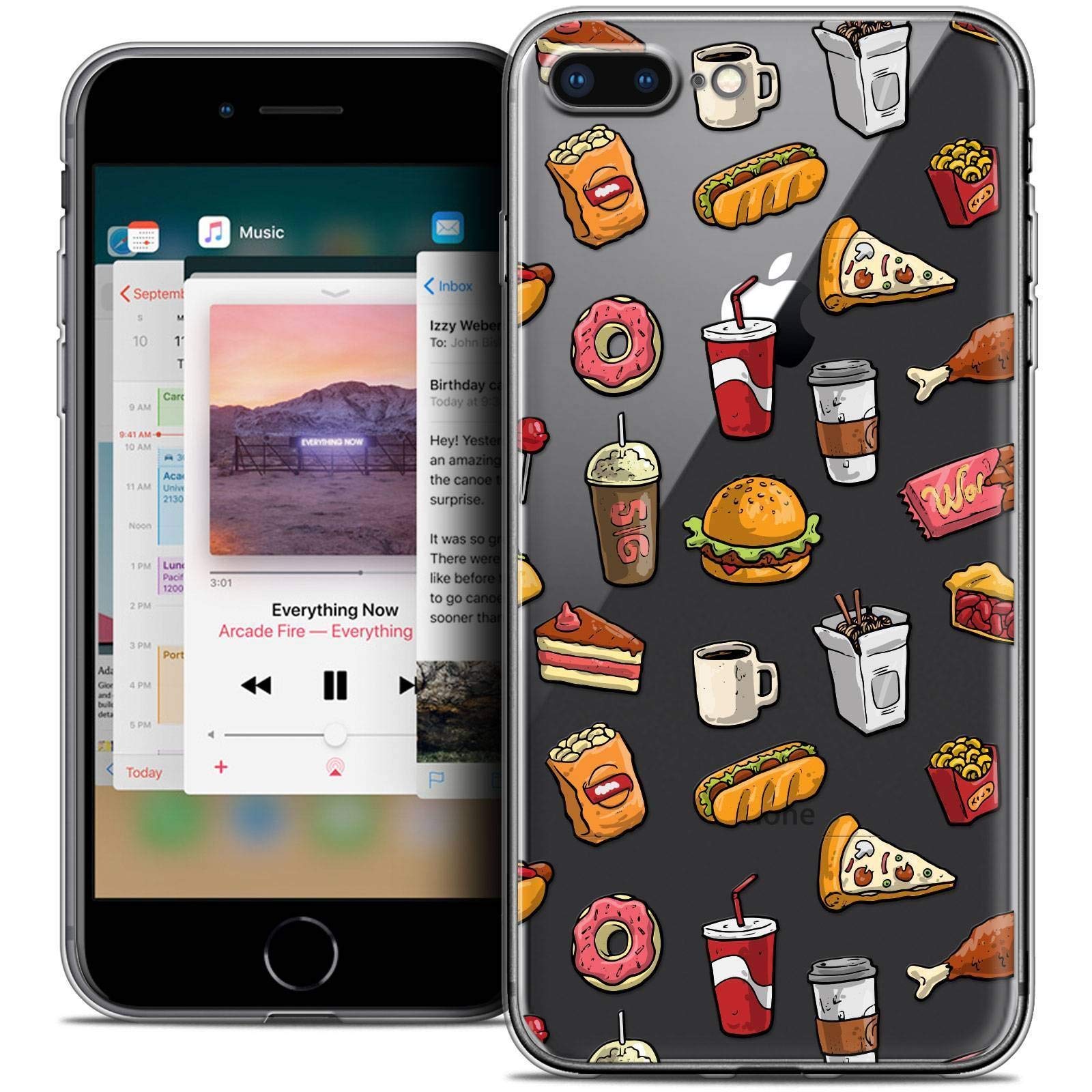 Ultra Slim Fast Food Design Case for 5.5 Inch Apple iPhone 8 Plus - Perfect for Food Lovers & Trendy Lifestyle