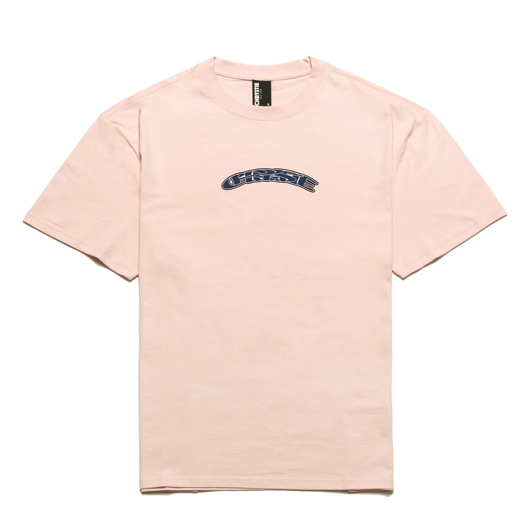 Chrystie NYC x Soho Warriors SWFC Twisted Logo T-Shirt - Light Pink | Trendy Streetwear for Urban Fashion & Casual Outings