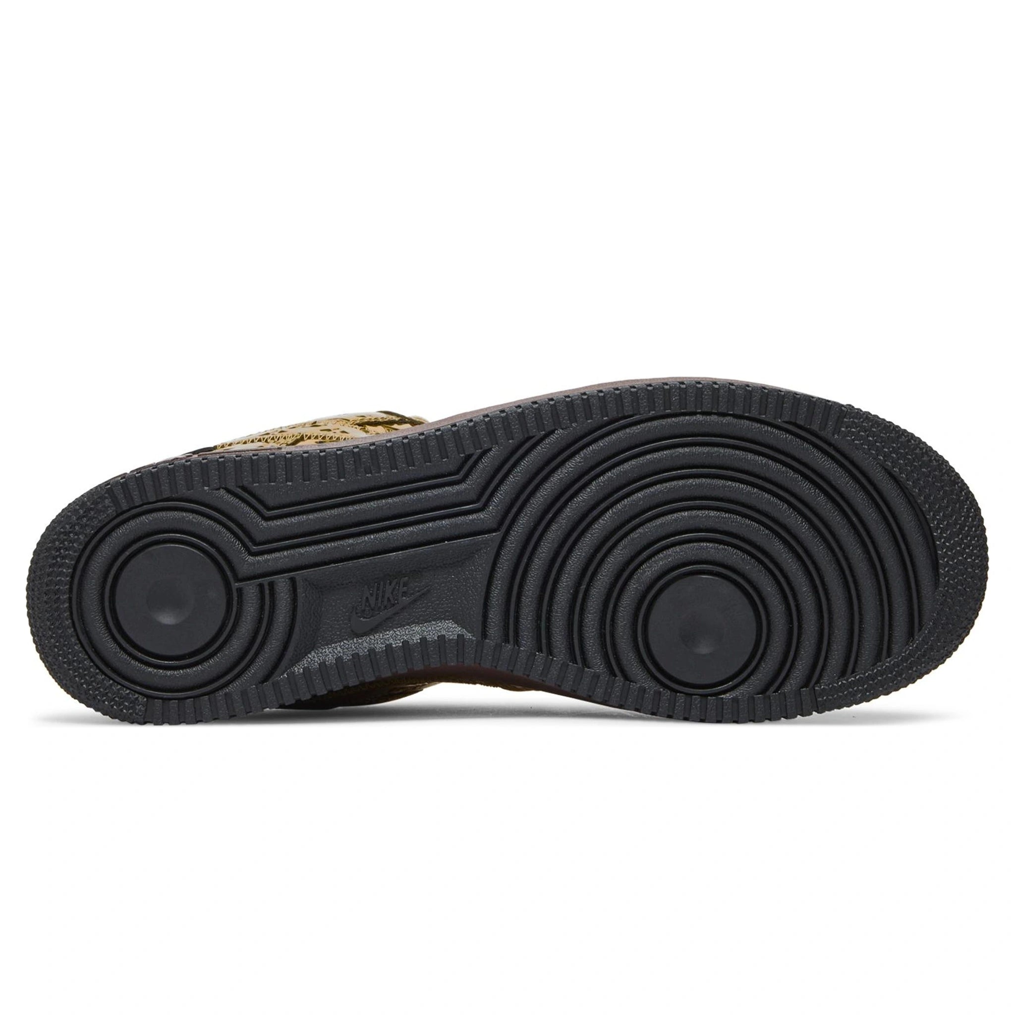 Authentic Louis Vuitton x Nike Air Force 1 Low Metallic Gold Sneakers - Limited Edition Luxury Collab for Men & Women | Perfect for Streetwear Fashion & Sneaker Collectors