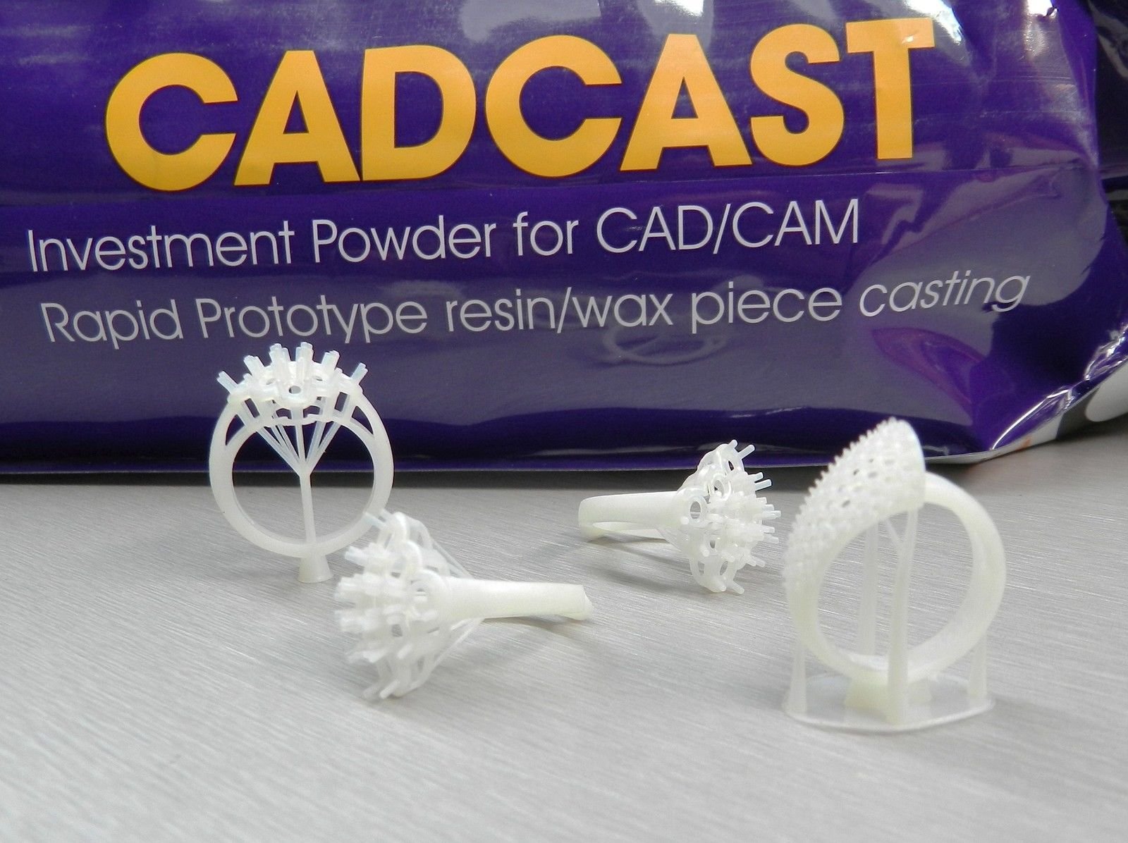 CADCAST 10Kg Resin Wax Casting Investment Powder for CAD/CAM Rapid Prototype Models (LZ 24 FR L Box) – Ideal for Jewelry Making, Dental Crowns & Industrial Prototyping