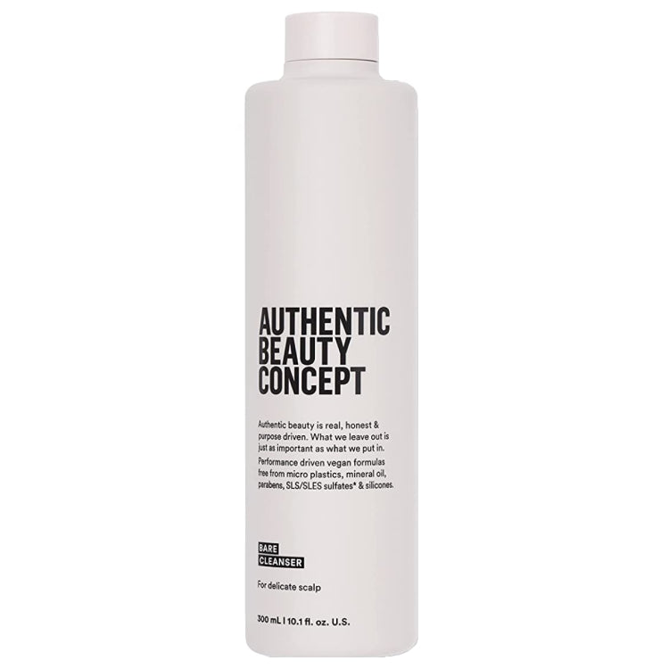 Authentic Beauty Concept Bare Cleanser 10.1 oz - Gentle Face Wash for Sensitive Skin | Daily Cleansing & Makeup Removal | Perfect for Morning & Night Skincare Routine