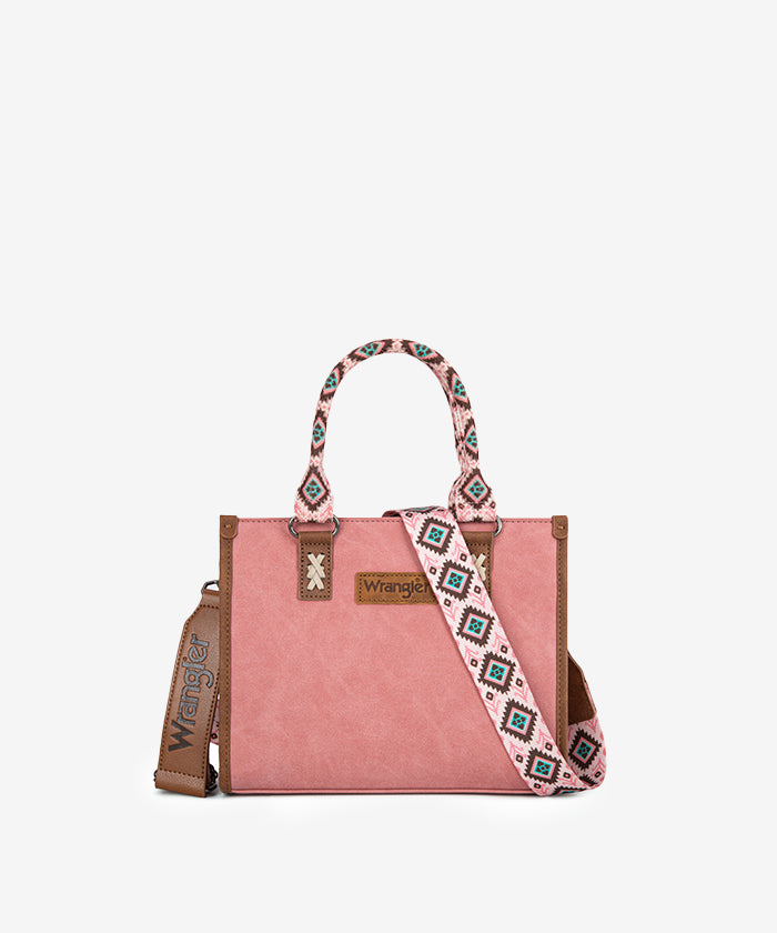 Wrangler Aztec Print Tote Bag for Women - Stylish & Durable Cotton Shoulder Bag - Perfect for Shopping, Beach, Work & Travel