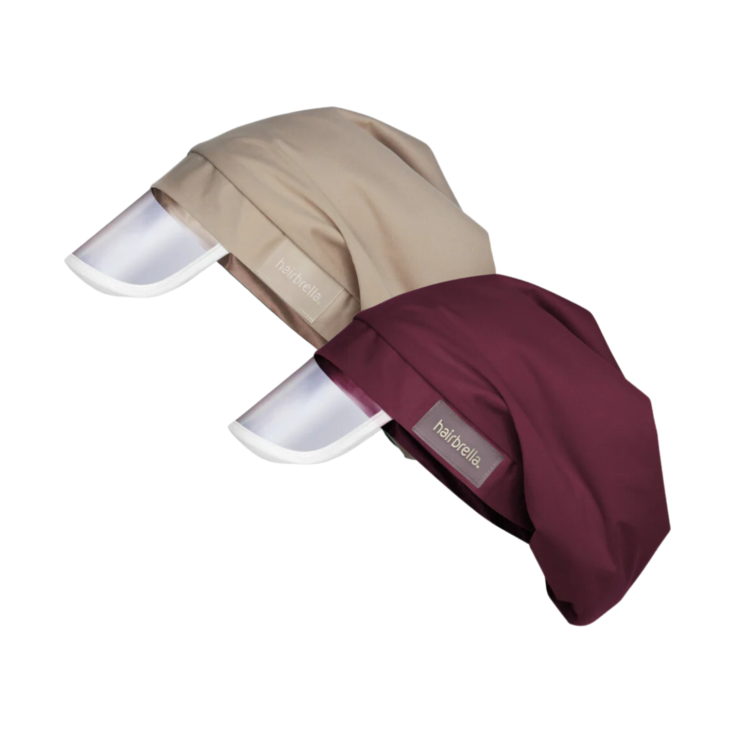 Hairbrella Classic Satin Lined Rain Hat Bundle (2 Pack) - Waterproof & Stylish Hair Protection for Women - Perfect for Rainy Days, Commuting & Outdoor Activities