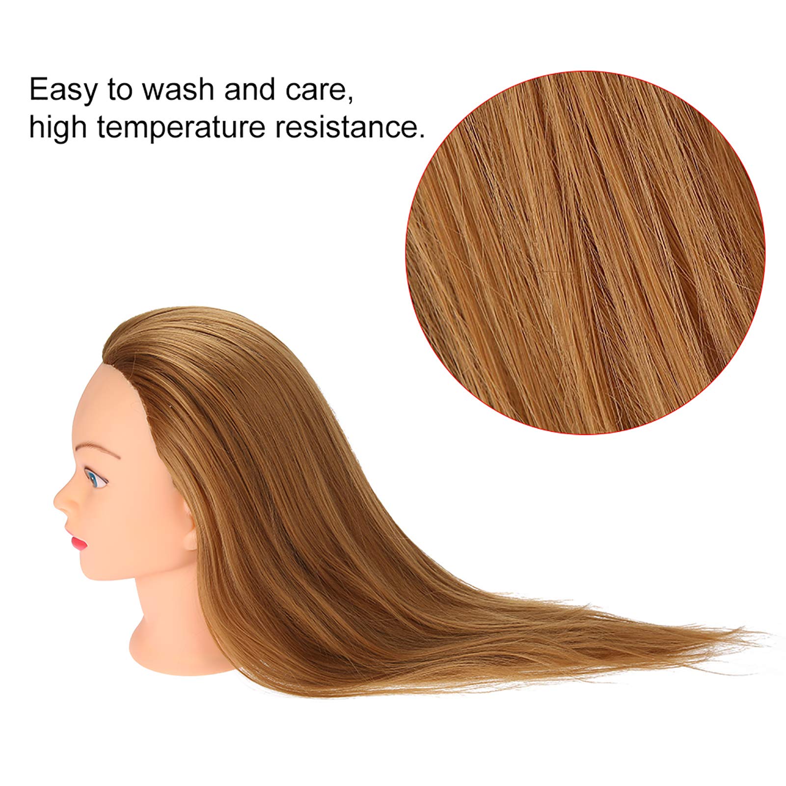 Professional Mannequin Head for Hair Styling & Makeup Practice - DIY Training Head for Hairdressers, Cosmetology Students & Salon Use - Perfect for Wig Styling, Hair Cutting & Beauty School Training
