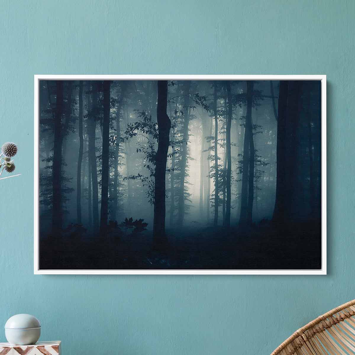 Black Forest Wall Art Canvas Print 0387 - Nature Landscape Painting for Living Room, Bedroom & Office Decor