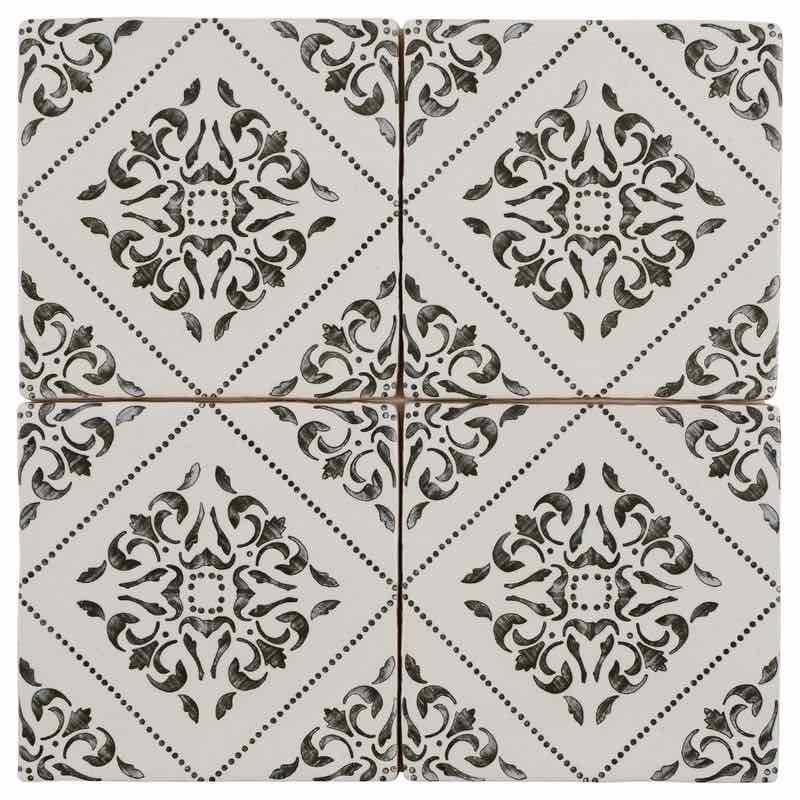 5x5 Satin Ceramic Tile Salvador Gemstone - Perfect for Bathroom Backsplash, Kitchen Wall Decor & Home Renovation Projects