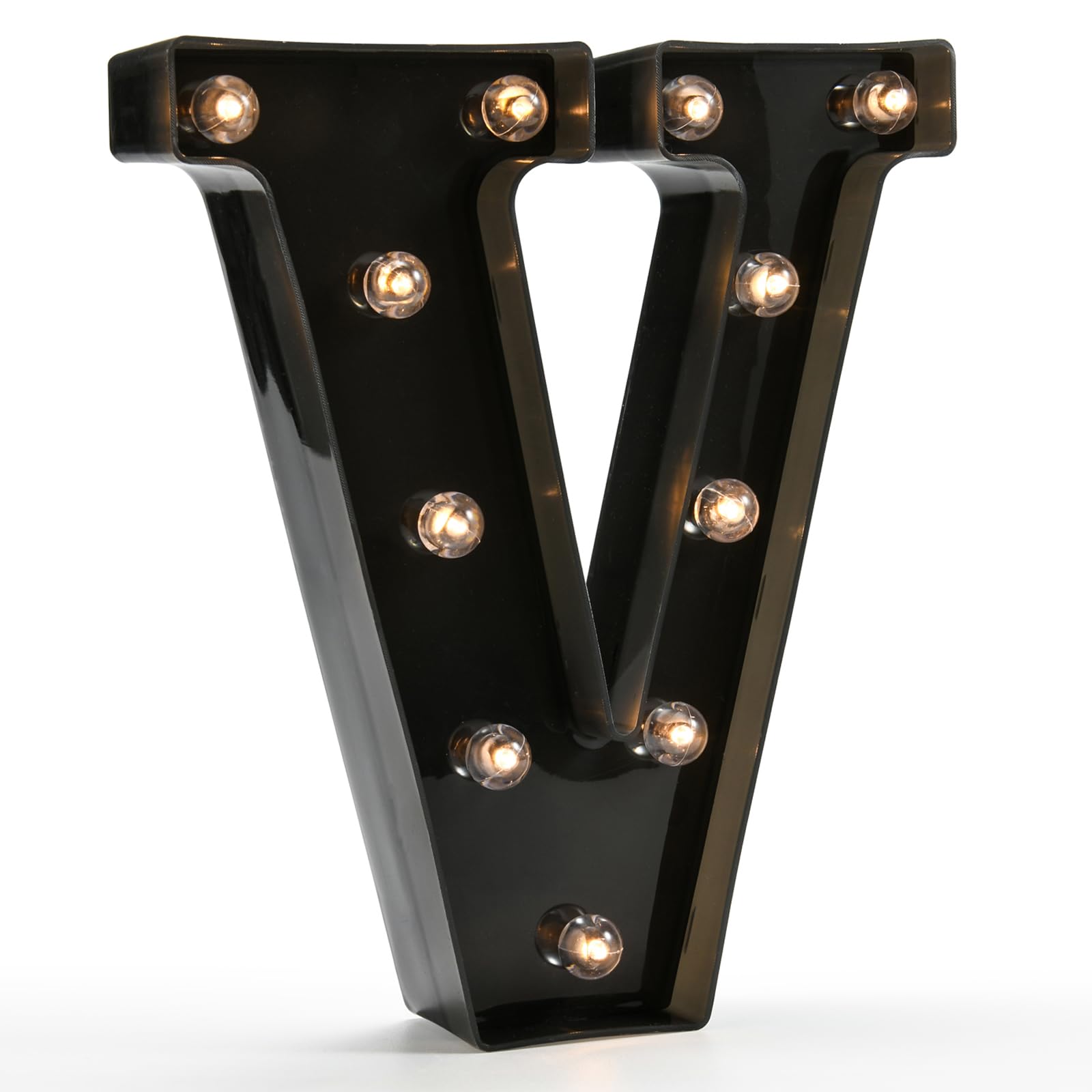 LED Marquee Letter Lights - Black Alphabet & Number Signs with Bright Illumination for Home, Bar, Christmas, Birthday, Wedding Decor - Perfect for Night Lighting and Party Decorations